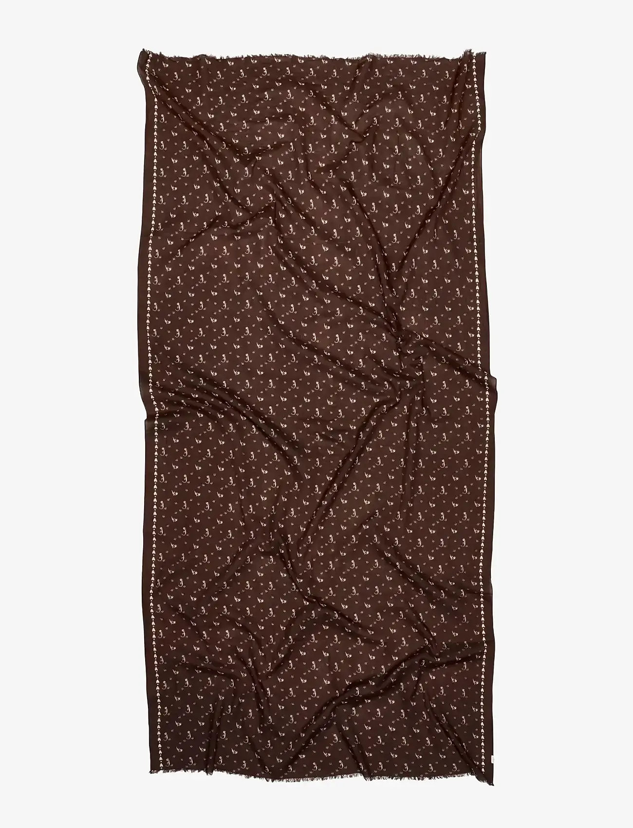 Becksöndergaard - Tulipa Long Cotta Scarf - modetrends - hot fudge brown - 0
