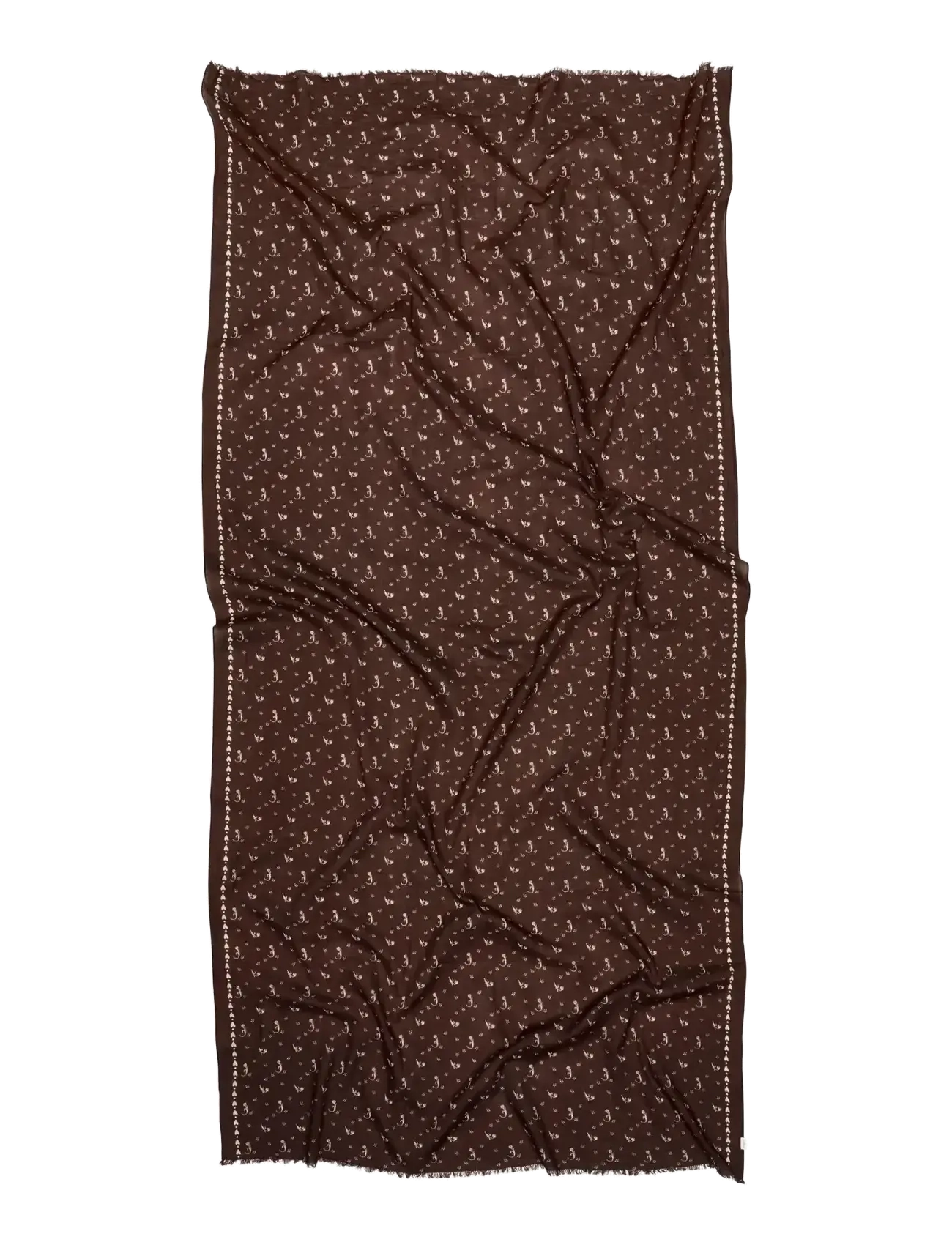 Becksöndergaard Tulipa Long Cotta Scarf - Accessoires - HOT FUDGE BROWN / brown