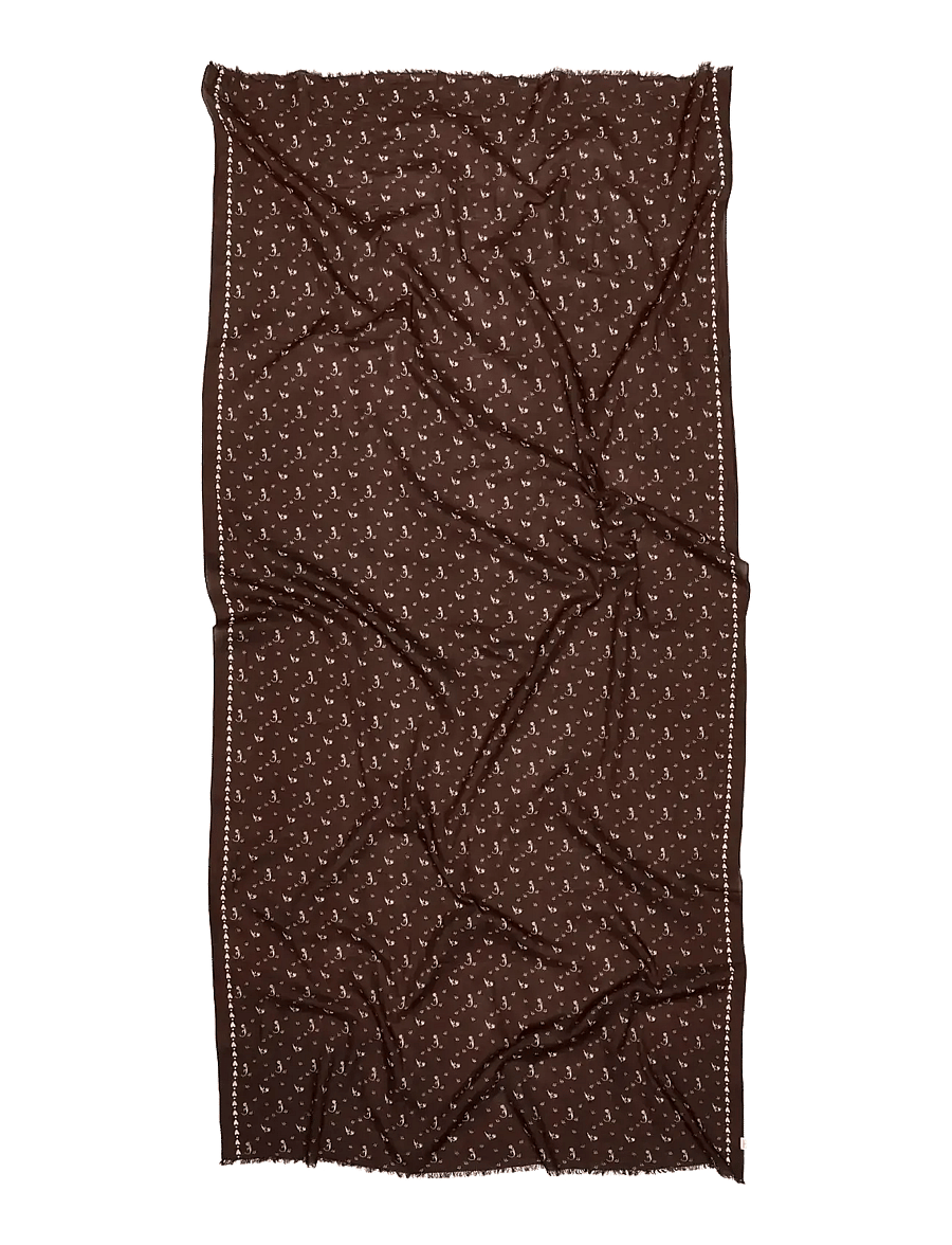 Becksöndergaard - Tulipa Long Cotta Scarf - modetrends - hot fudge brown - 0