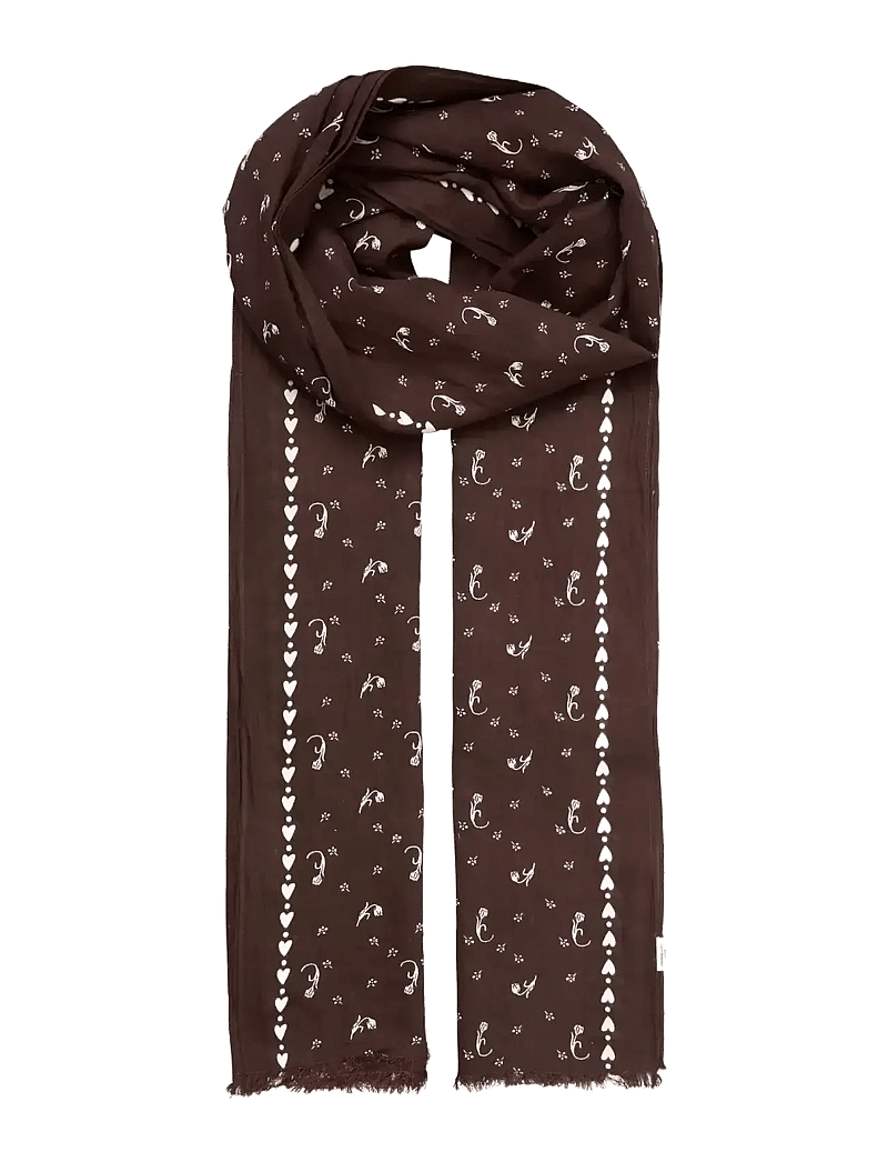 Becksöndergaard - Tulipa Long Cotta Scarf - modetrends - hot fudge brown - 1