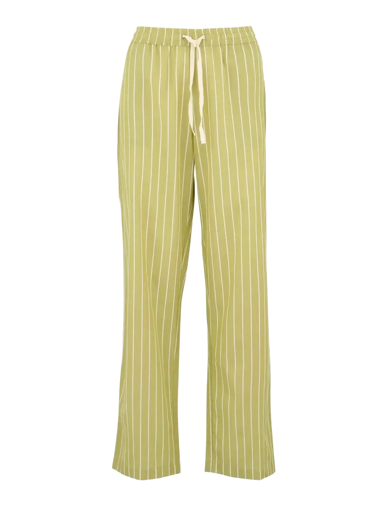 Becksöndergaard Striped Pyjamas Pants - BECKSÖNDERGAARD - KHAKI GREEN / yellow