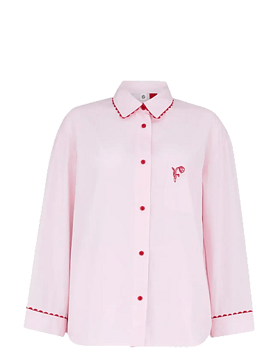 Scallop Pyjamas Shirt - LangæRmede