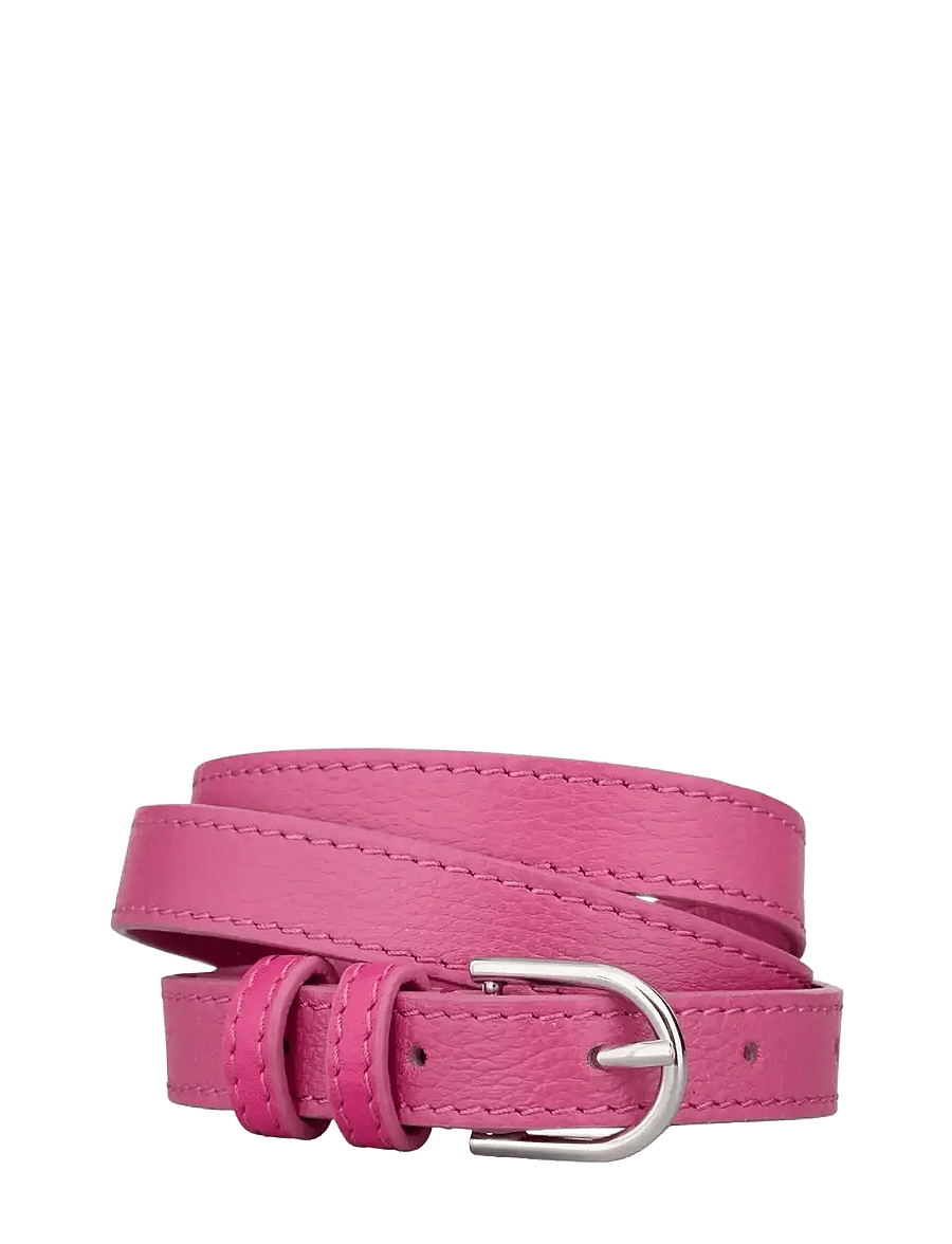 Becksöndergaard - Grain Zoe Belt - læderbælter - vivacious pink - 0