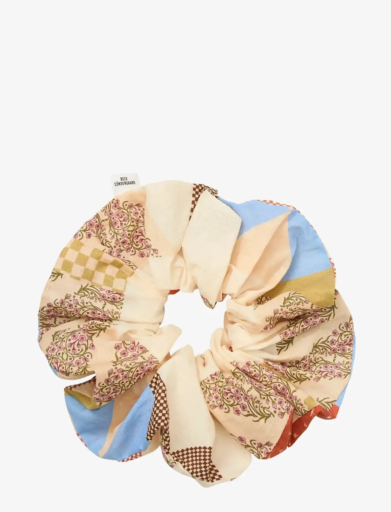 Becksöndergaard - Quilta Scrunchie - hårsnoddar - khaki green - 0