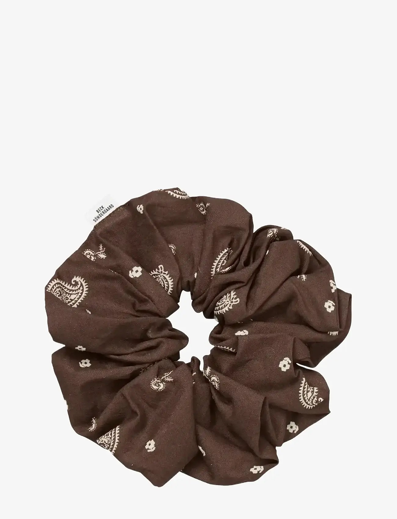 Becksöndergaard - Bloom Paisley Scrunchie - haargummis - chocolate brown - 0