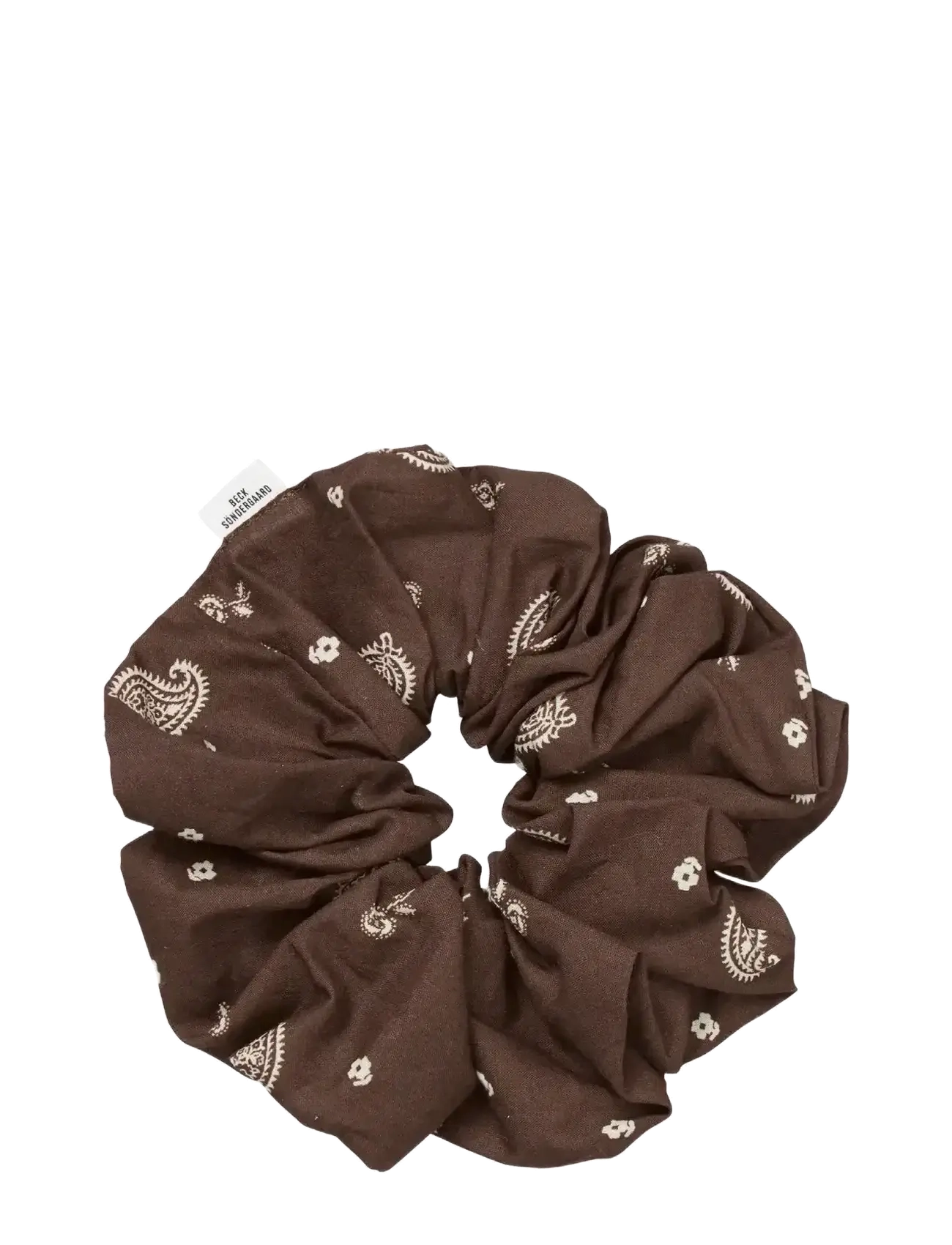 Becksöndergaard Bloom Paisley Scrunchie - BECKSÖNDERGAARD - CHOCOLATE BROWN / brown