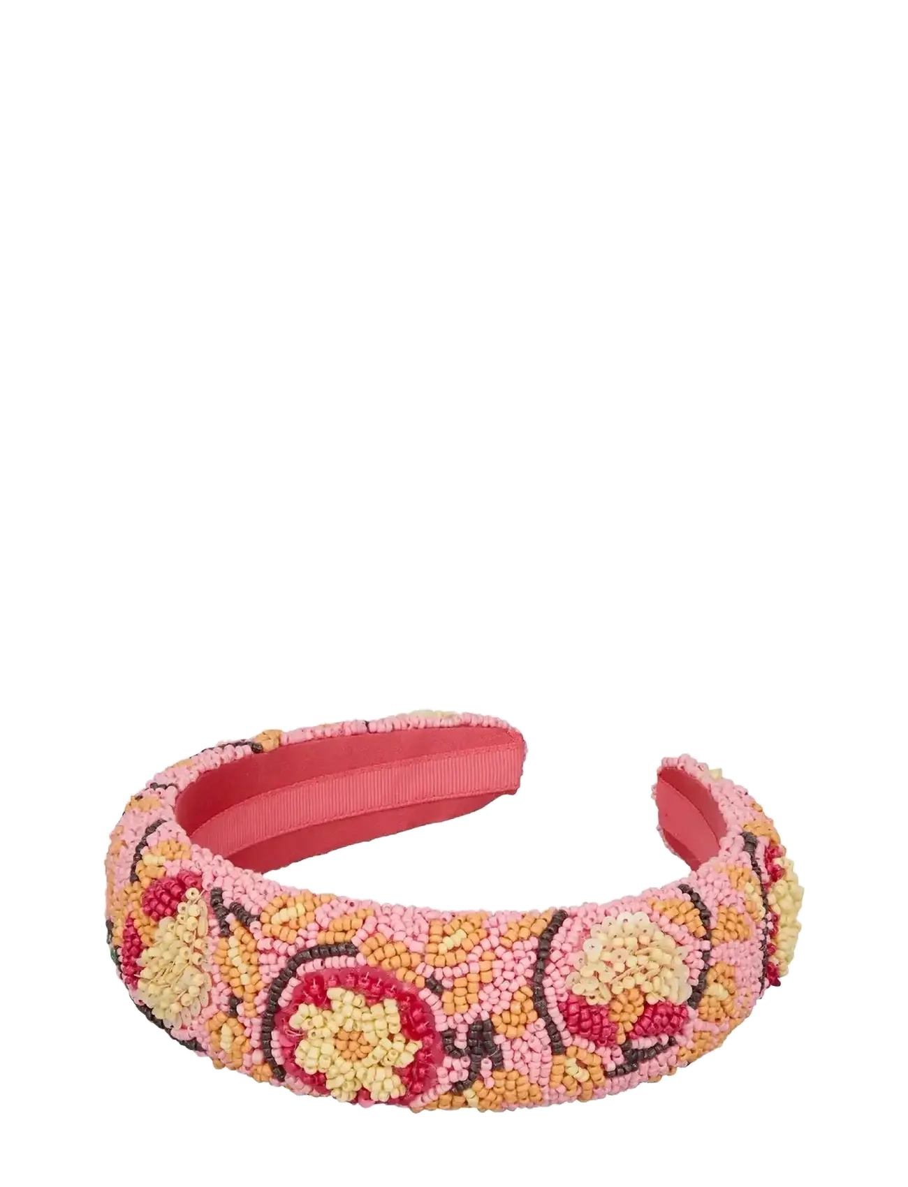 Becksöndergaard Asflora Wide Beaded Hairbrace - Accessoarer - SHELL PINK / pink/rose