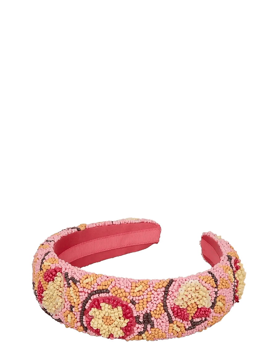 Becksöndergaard - Asflora Wide Beaded Hairbrace - peavõrud - shell pink - 0
