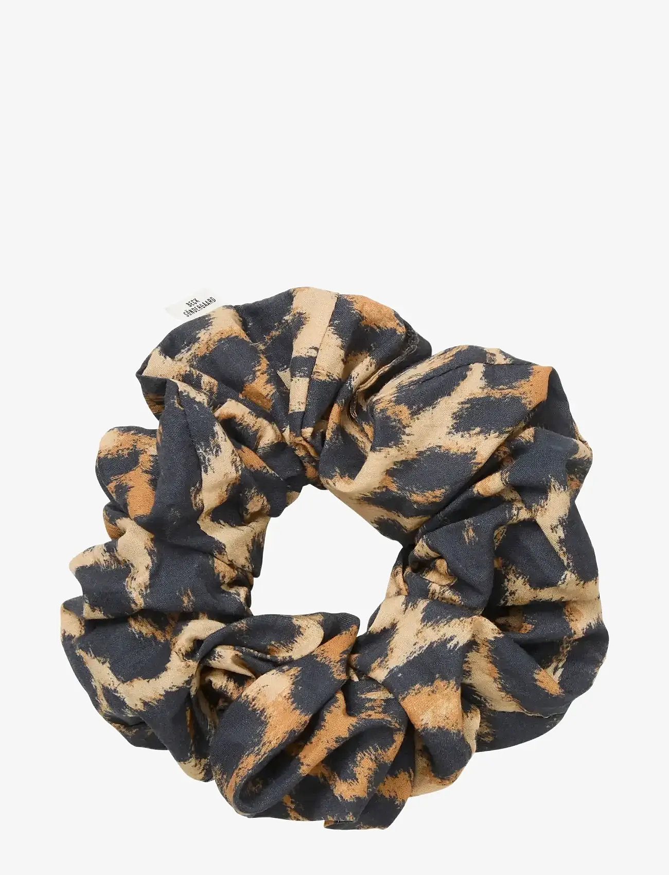 Becksöndergaard - Leopa Cotta Scrunchie - scrunchies ja patsikummid - black - 0