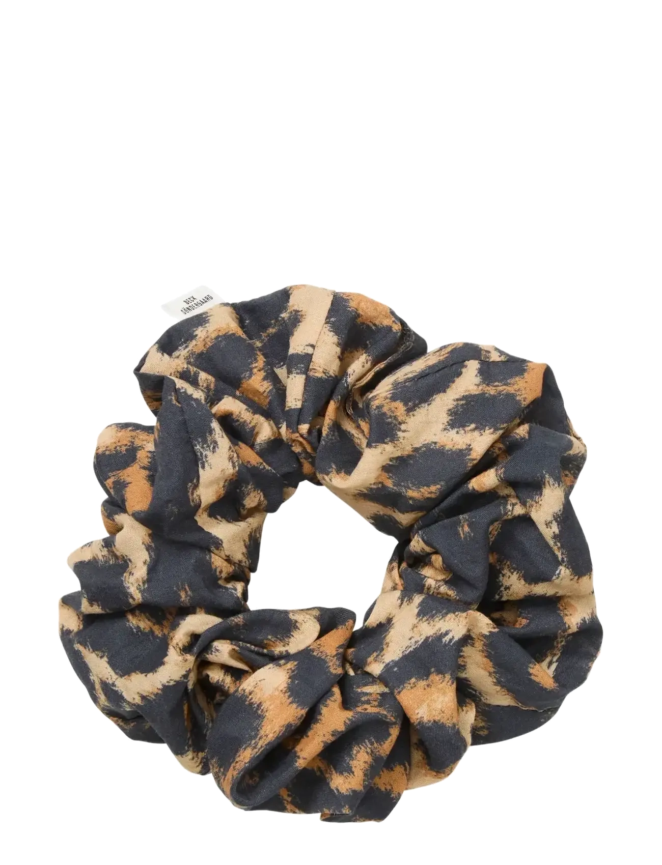 Becksöndergaard Leopa Cotta Scrunchie - Scrunchies - BLACK / multi