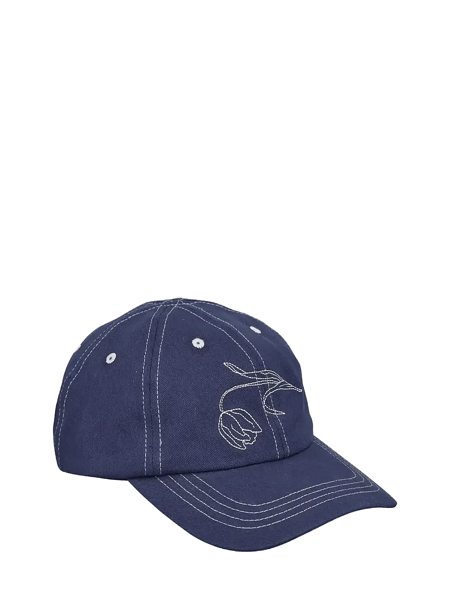 Becksöndergaard - Tulipa Cotton Cap - caps - navy blue - 1