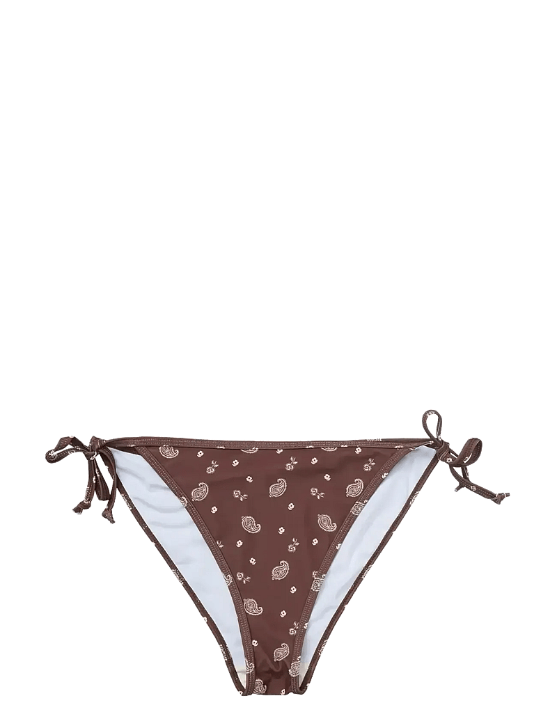 Becksöndergaard - Bloom Paisley Baila Bikini Tanga - side tie bikinis - chocolate brown - 0