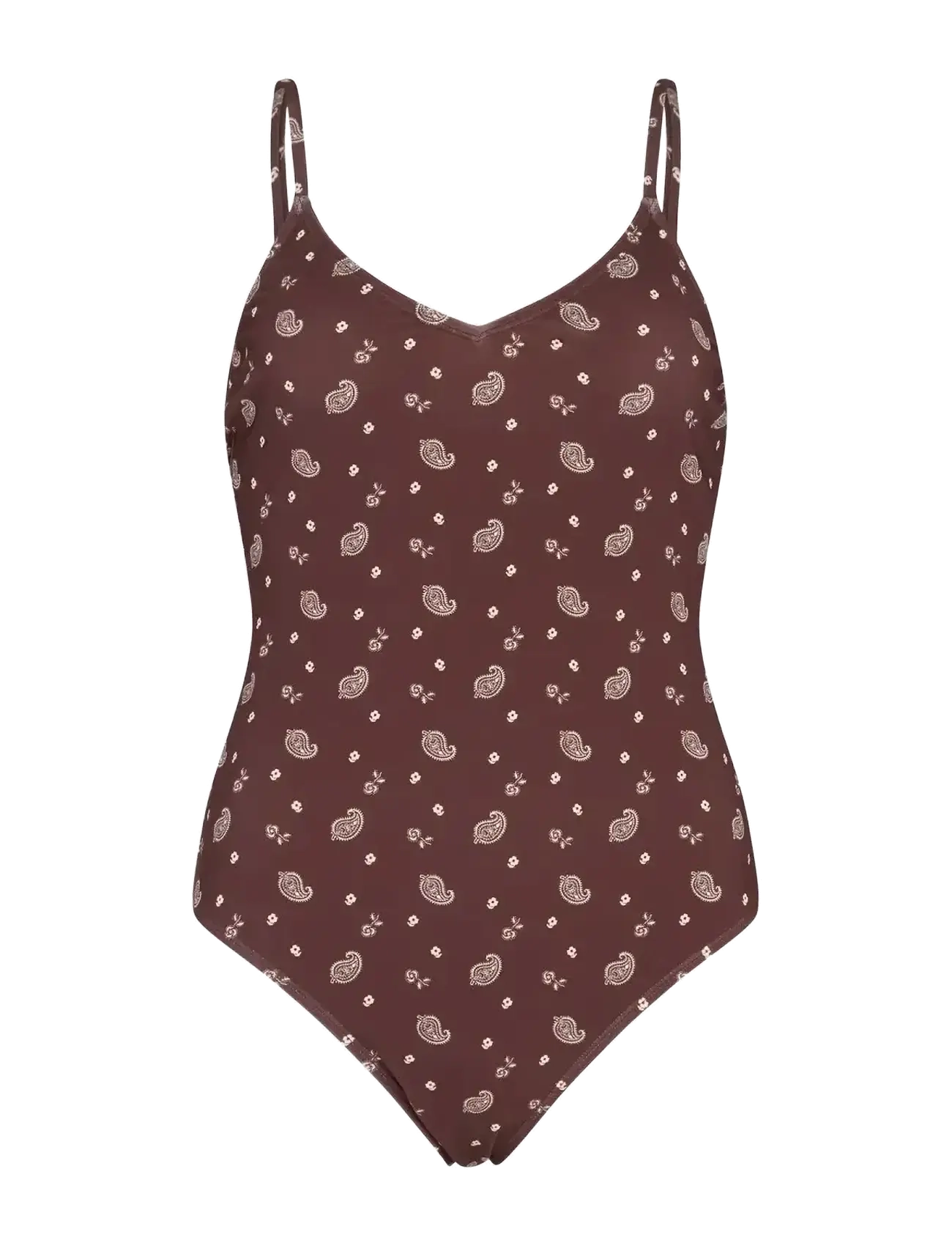 BECKSÖNDERGAARD Bloom Paisley Bea Badeanzug Braun - XL - Damen