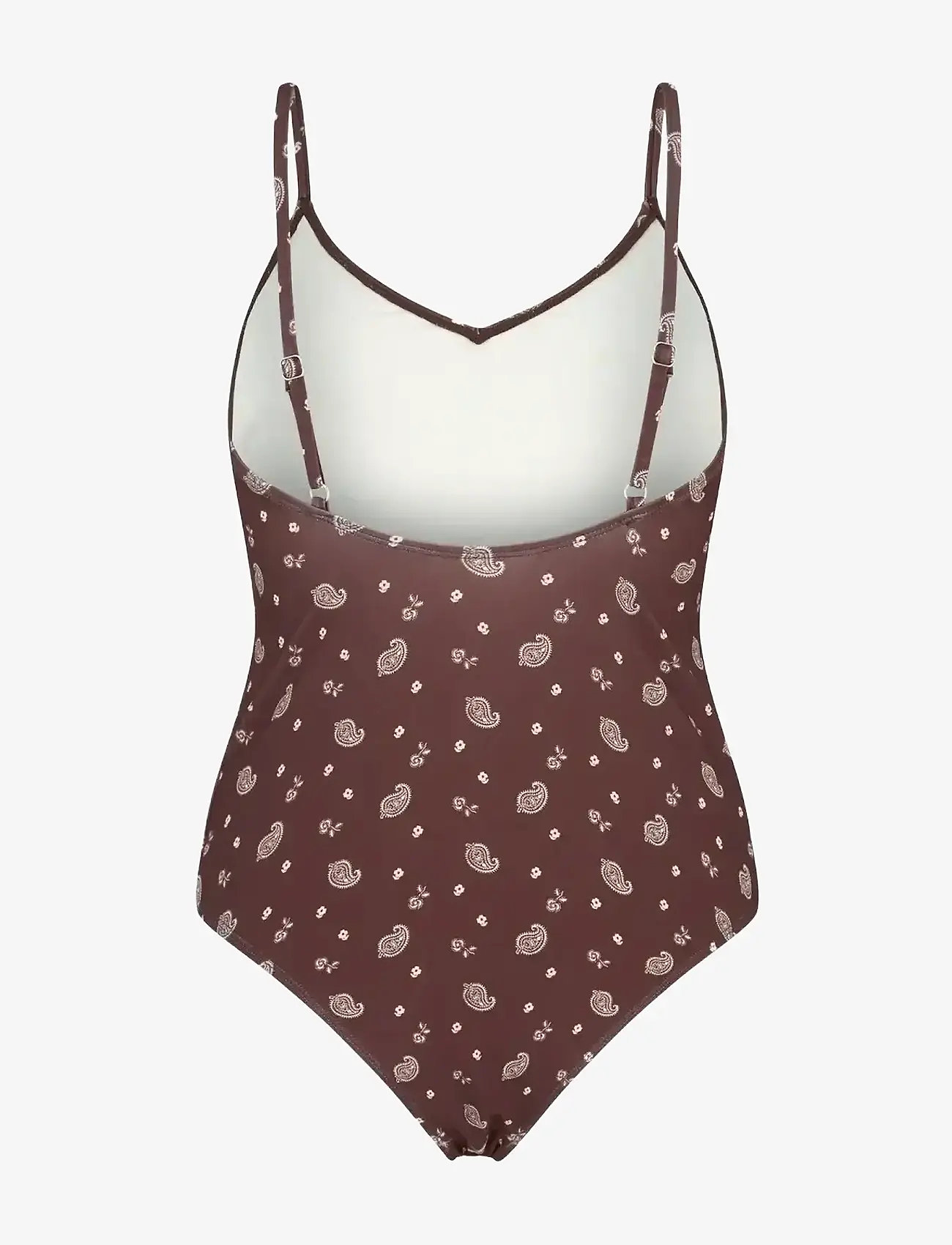 Becksöndergaard - Bloom Paisley Bea Swimsuit - badedragter - chocolate brown - 1