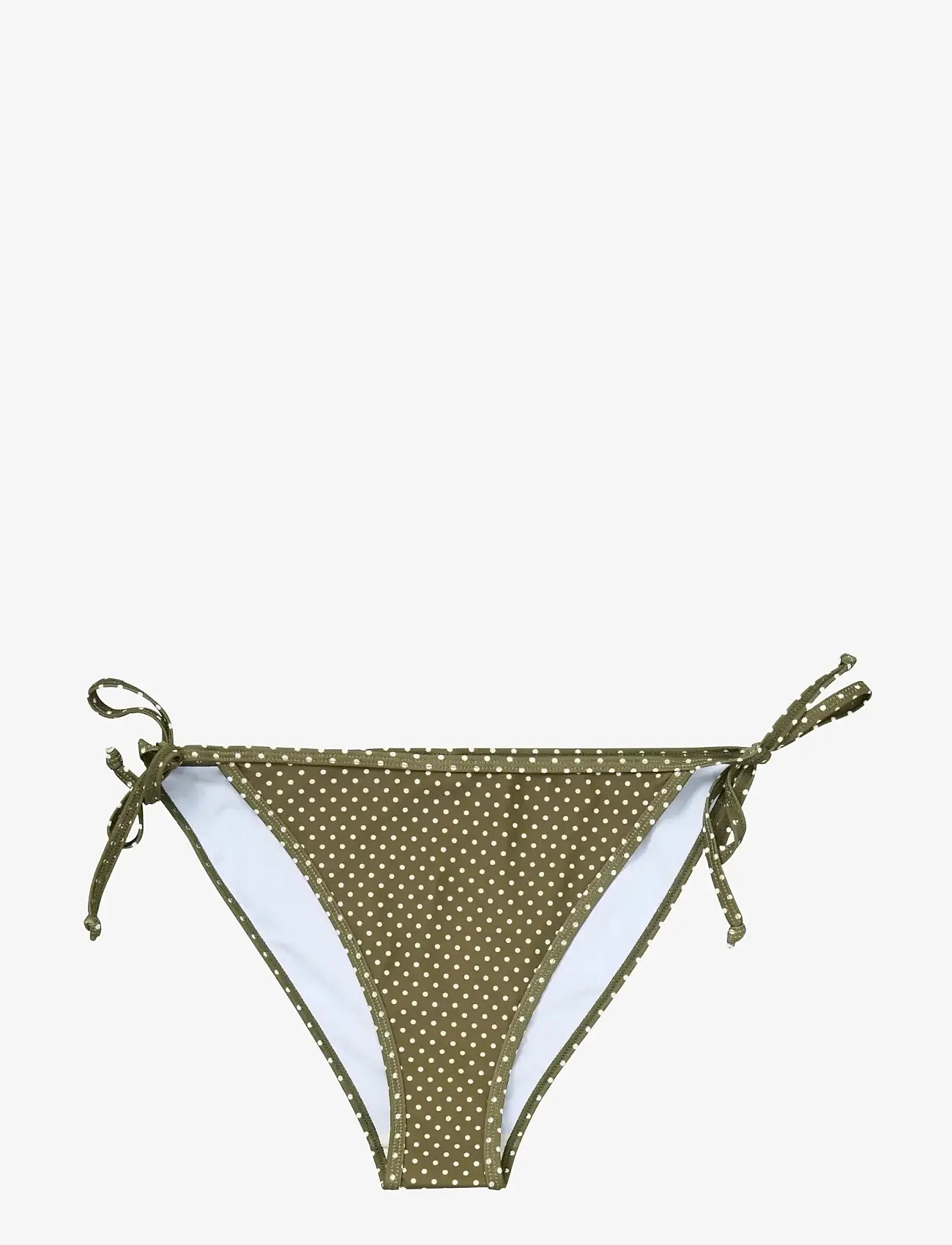 Becksöndergaard - Polka Dot Baila Bikini Tanga - side tie bikinier - dark olive - 0
