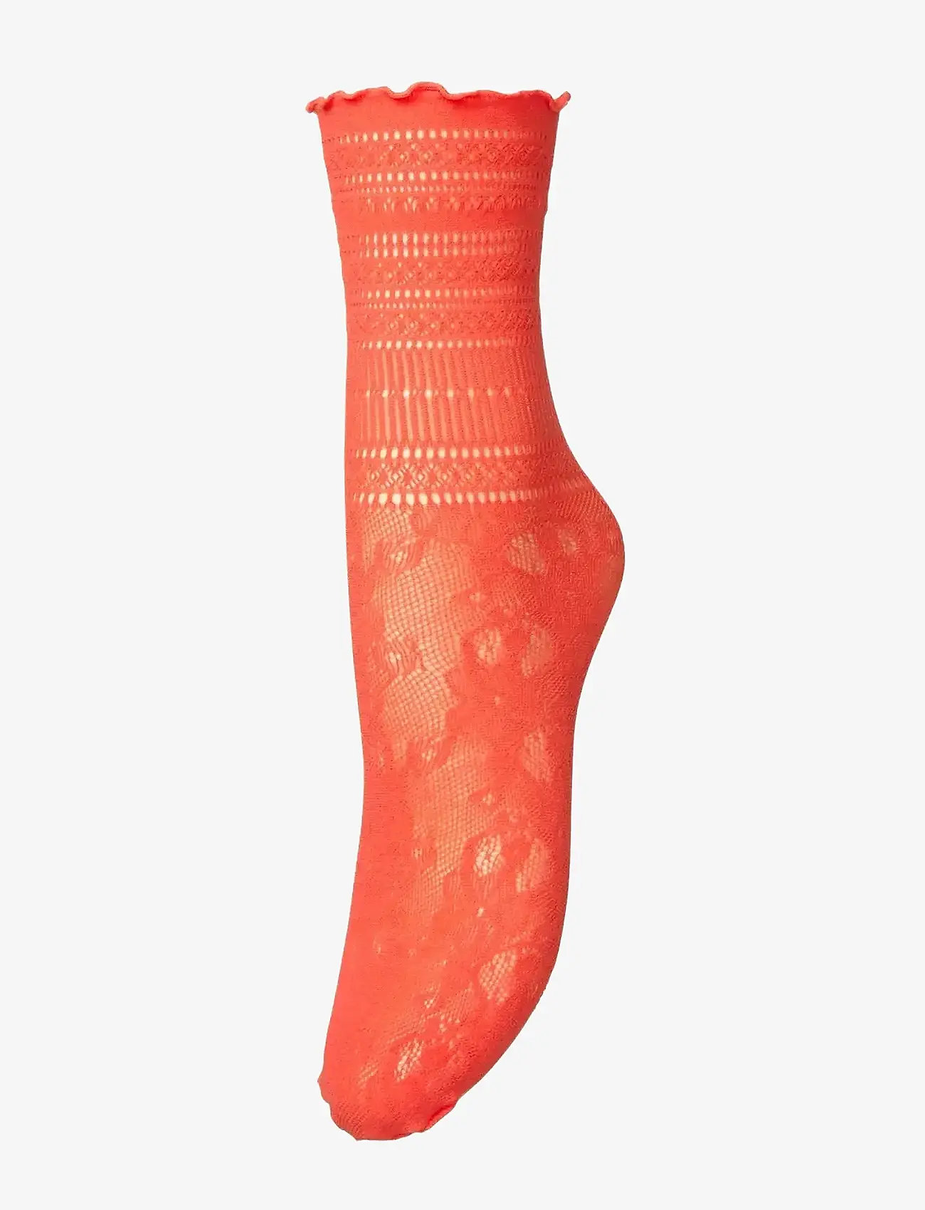 Becksöndergaard - Bloom Lace Sock - laveste priser - grenadine red - 0