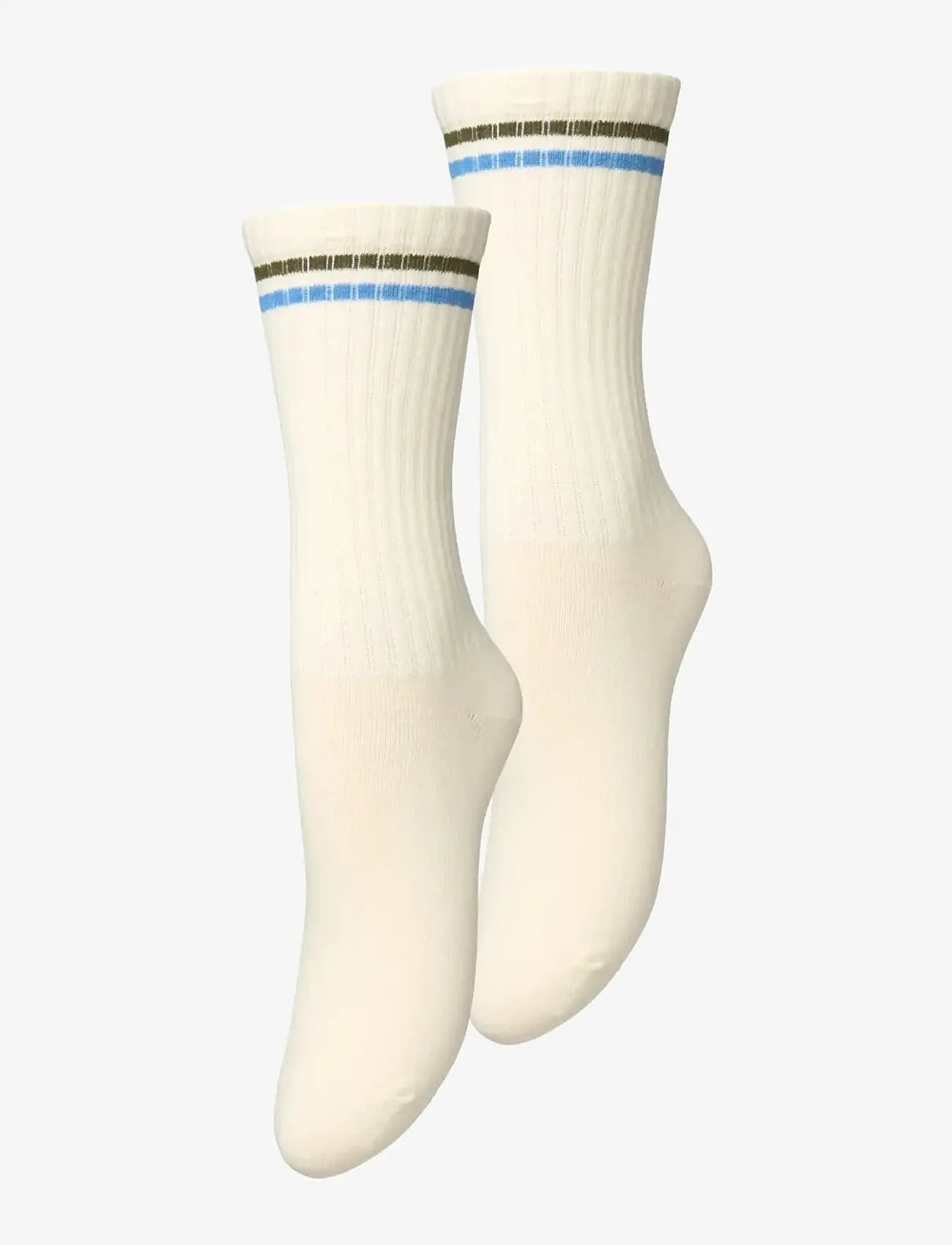 Becksöndergaard - Stripea Cotta Sock 2 Pack - crew-socken - birch white - 0
