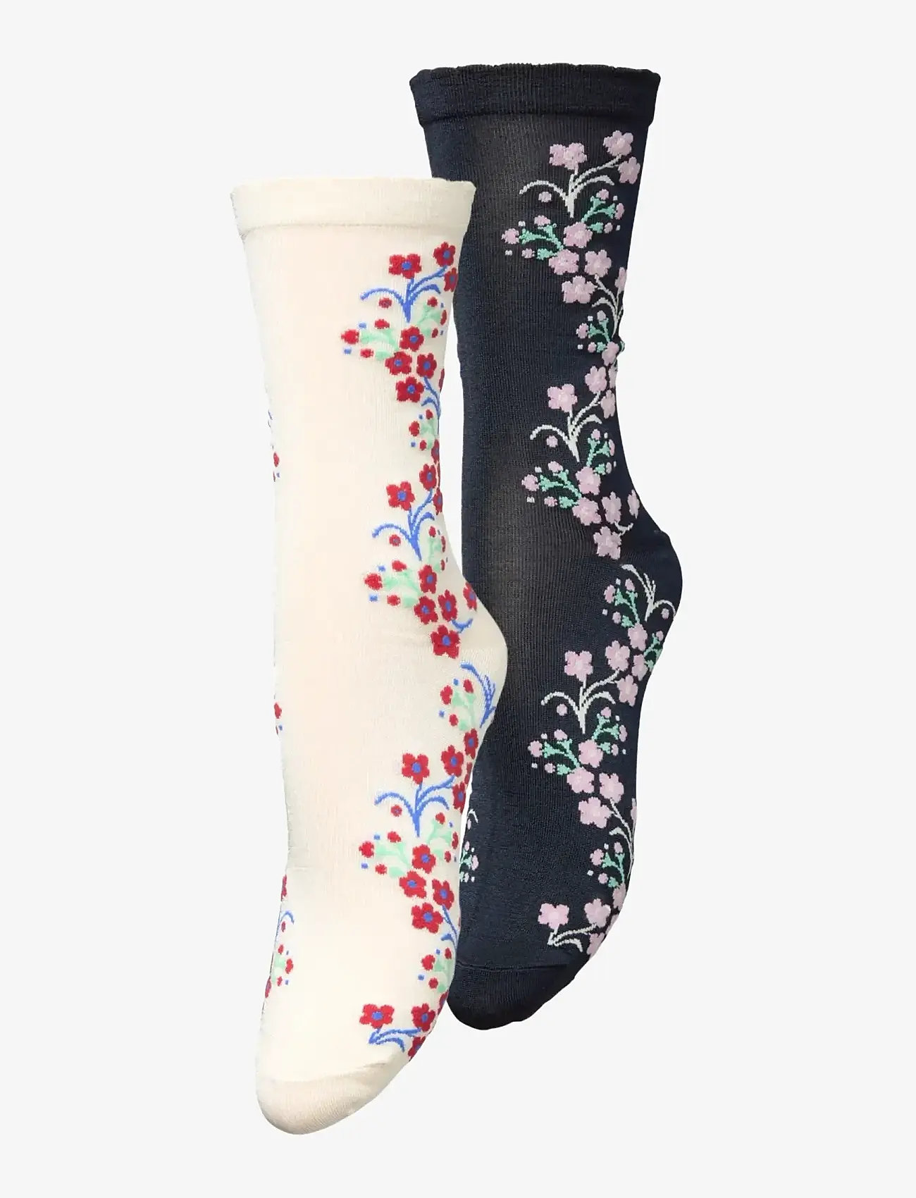 Becksöndergaard - Bloom Visca Sock 2 Pack - klassikalised sokid - off-white/blue - 0