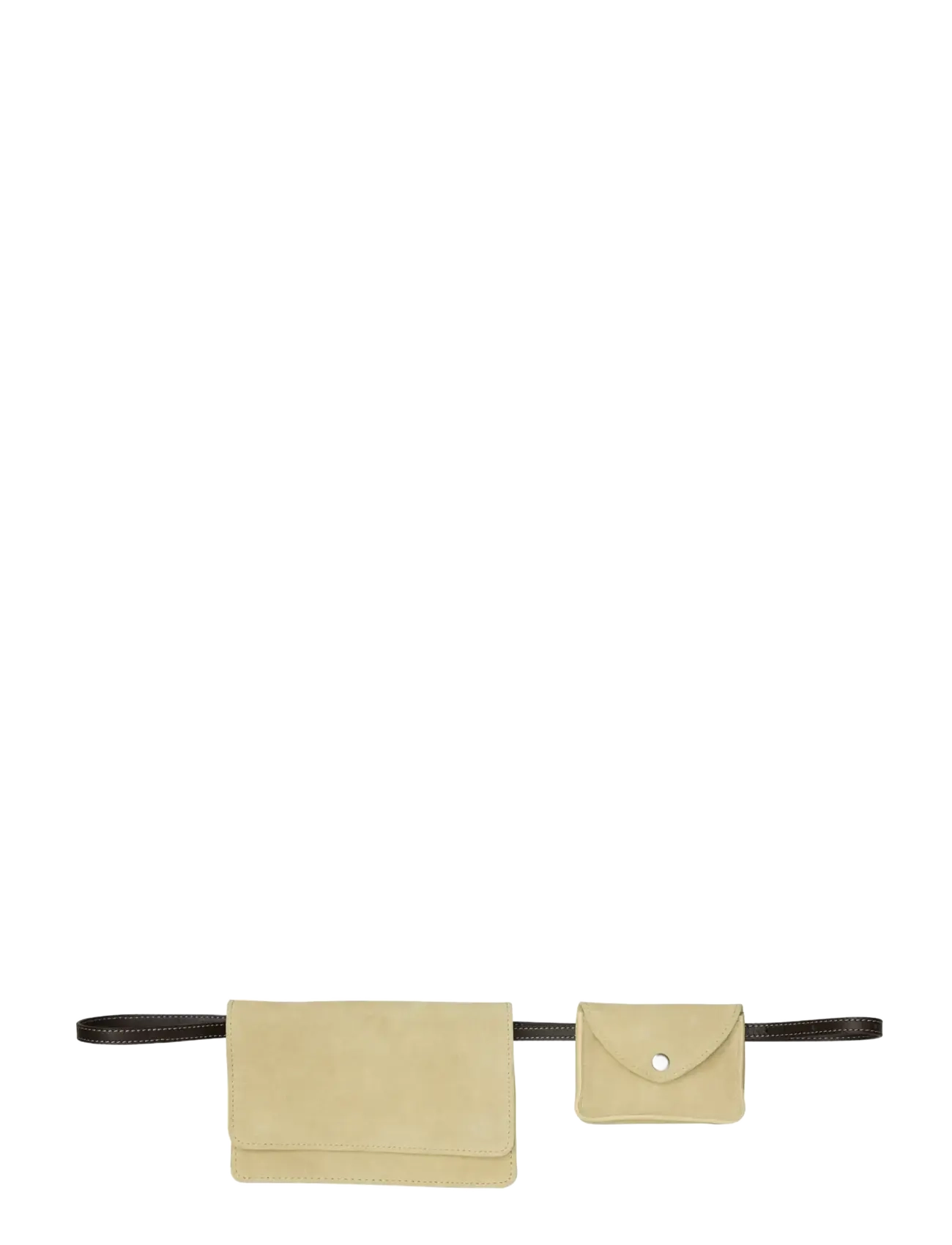 Becksöndergaard Suede Beltch Bag - Laukut - MOONSTONE YELLOW / beige