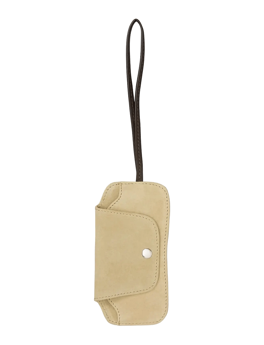 Becksöndergaard - Suede Sunglasses Bag - akinių dėklai - moonstone yellow - 0