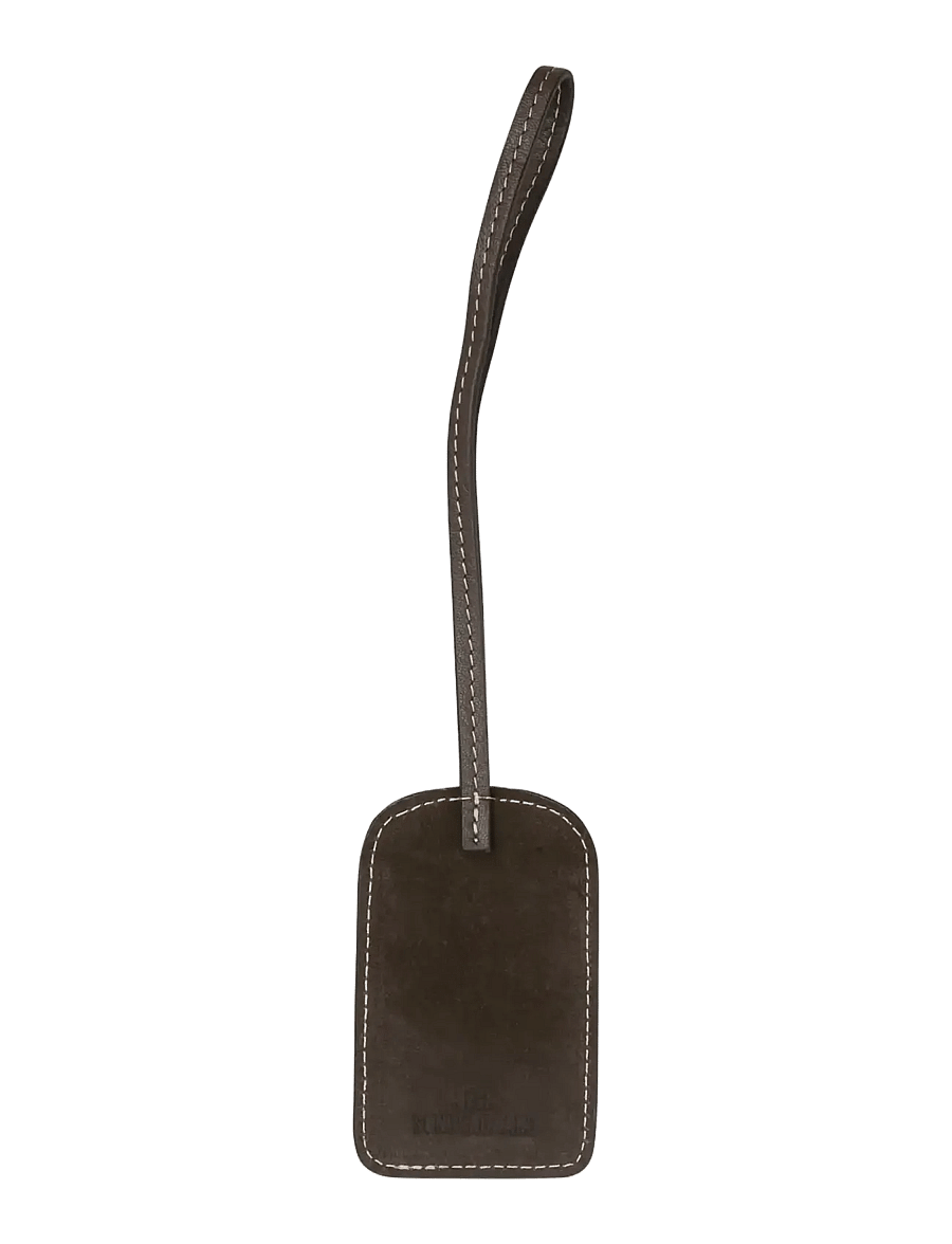 Becksöndergaard - Suede Travel Tag - bagagetiketter - chocolate torte - 0