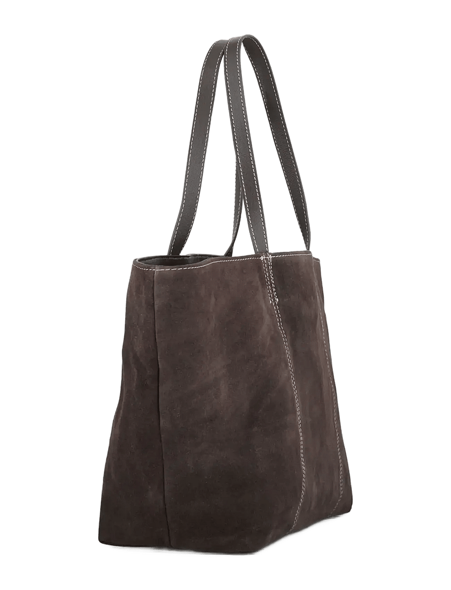 Becksöndergaard - Suede Elora Bag - tote-stiilis kotid - chocolate torte - 1
