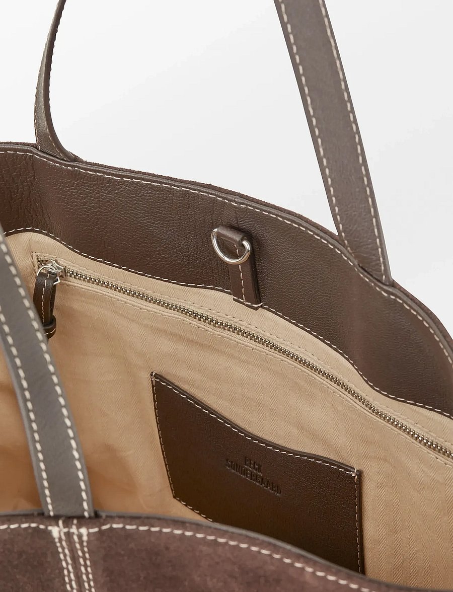 Becksöndergaard - Suede Elora Bag - tote-stiilis kotid - chocolate torte - 2