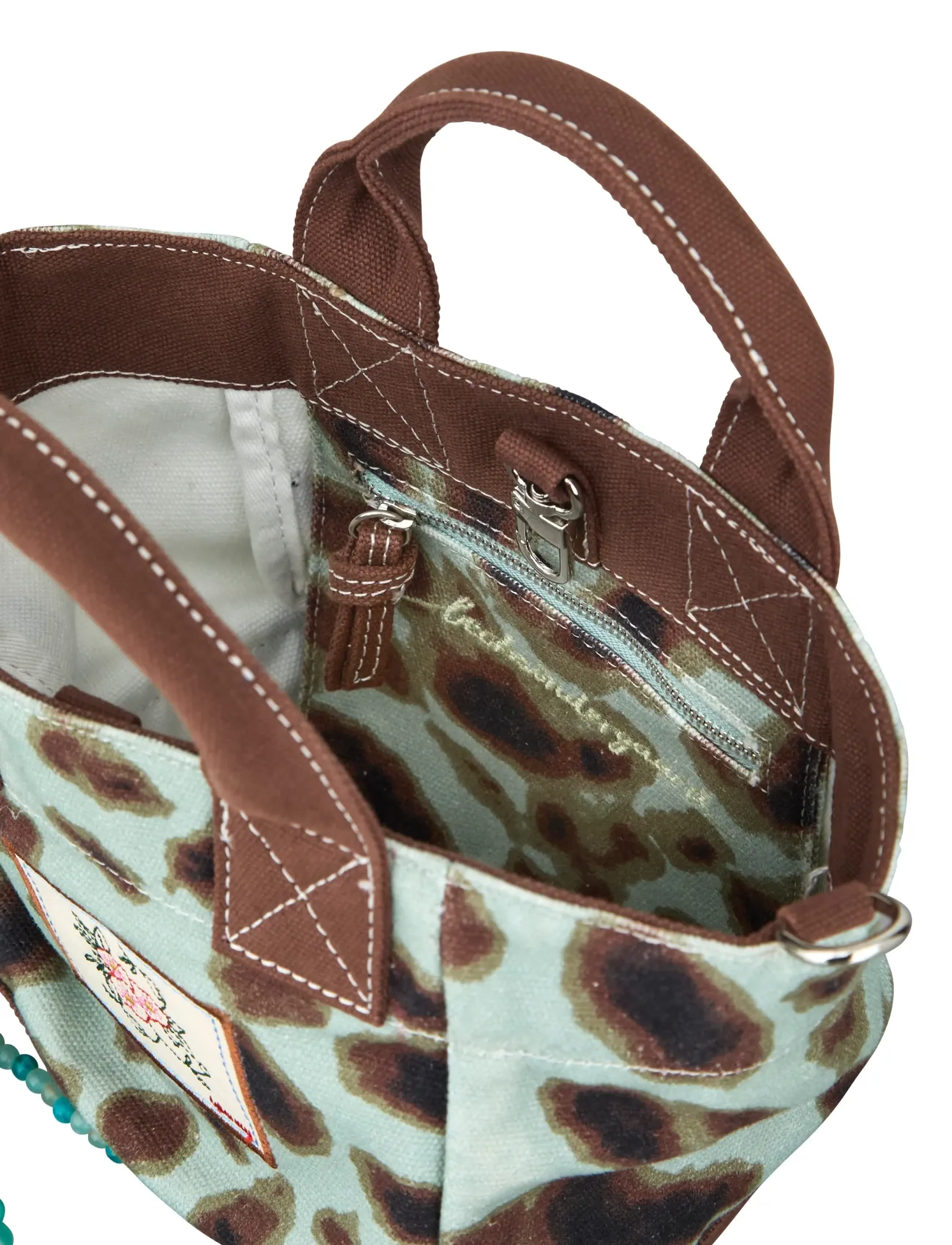 Becksöndergaard - Leola Canvas Gabby Bag - tote bags - aqua gray - 2