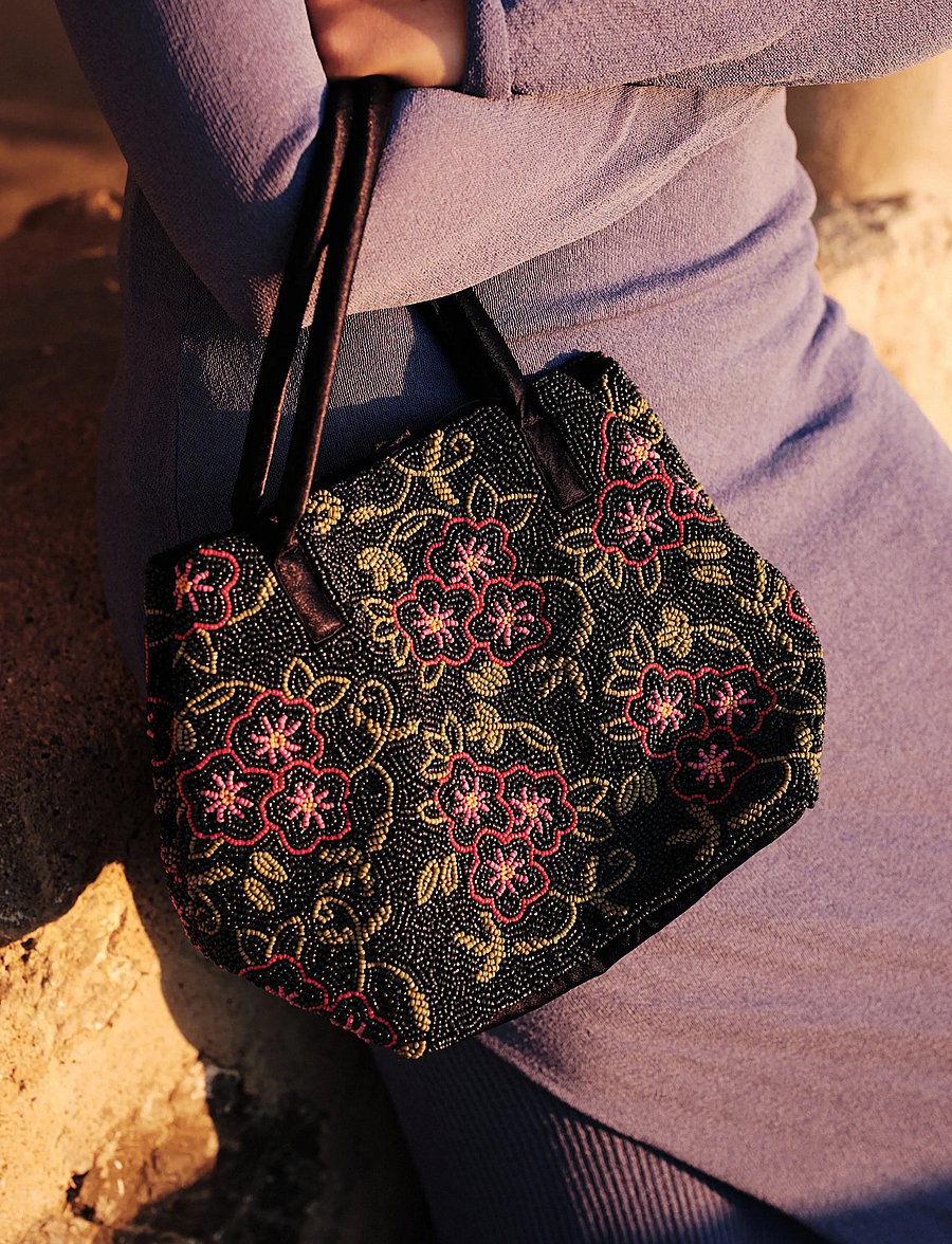 Becksöndergaard - Efloria Beaded Fiona Bag - særlige begivenheder - navy blue - 0