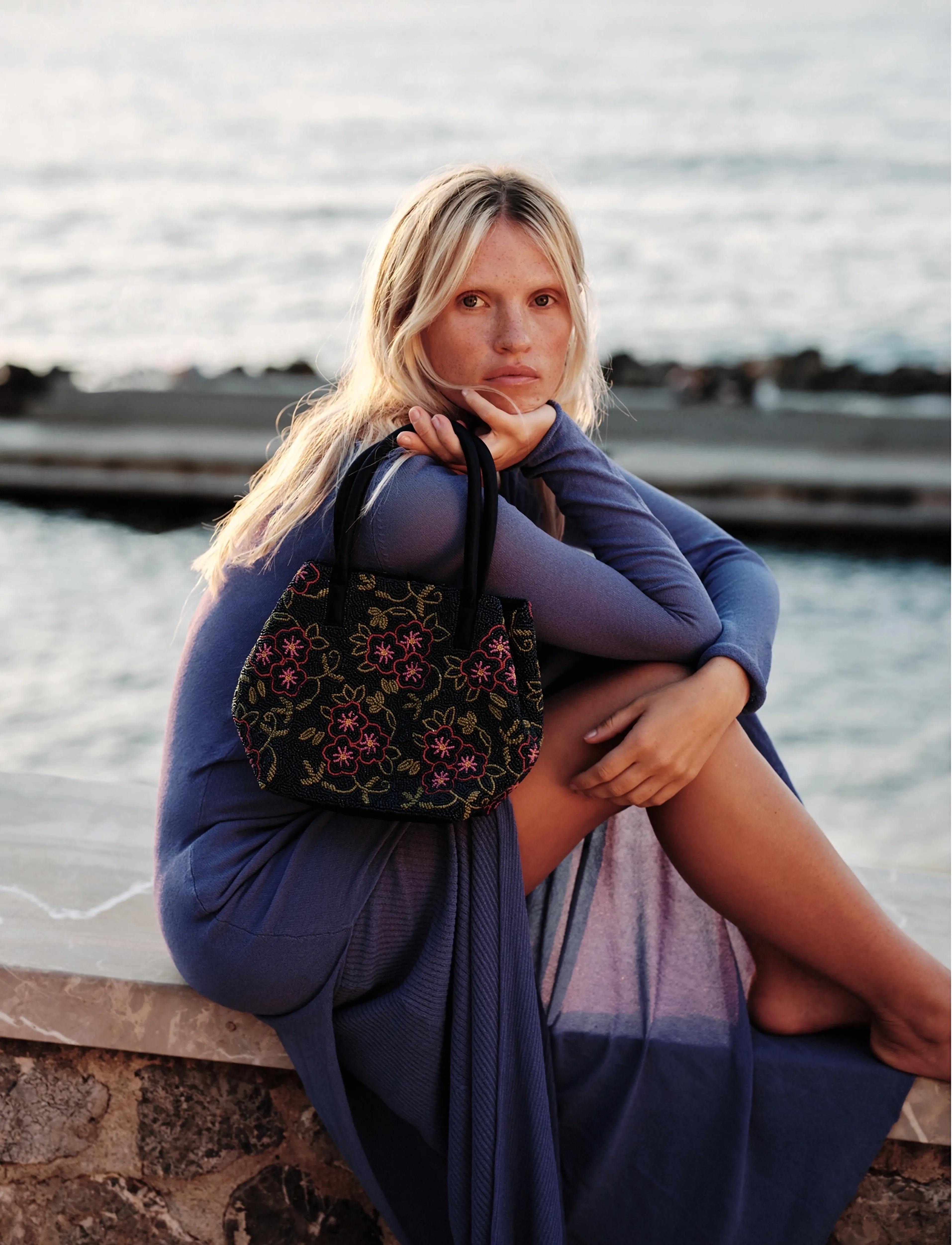 Becksöndergaard - Efloria Beaded Fiona Bag - special occasions - navy blue - 2
