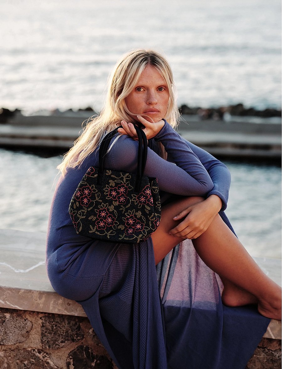 Becksöndergaard - Efloria Beaded Fiona Bag - særlige begivenheder - navy blue - 2