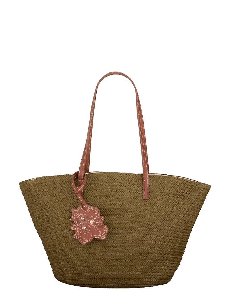 Becksöndergaard - Strawly Luca Bag - tote bags - green moss - 1