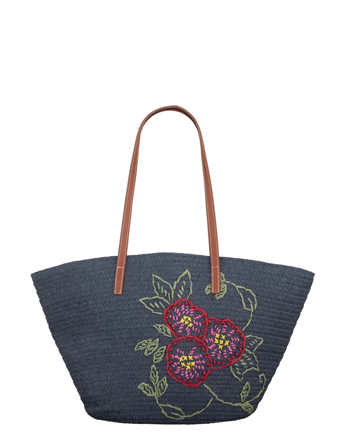 Becksöndergaard Efloria Strawly Luca Bag - Beach bags - NAVY BLUE / navy