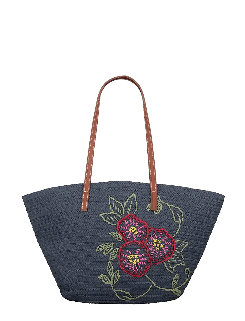 Becksöndergaard - Efloria Strawly Luca Bag - shoppere - navy blue - 1