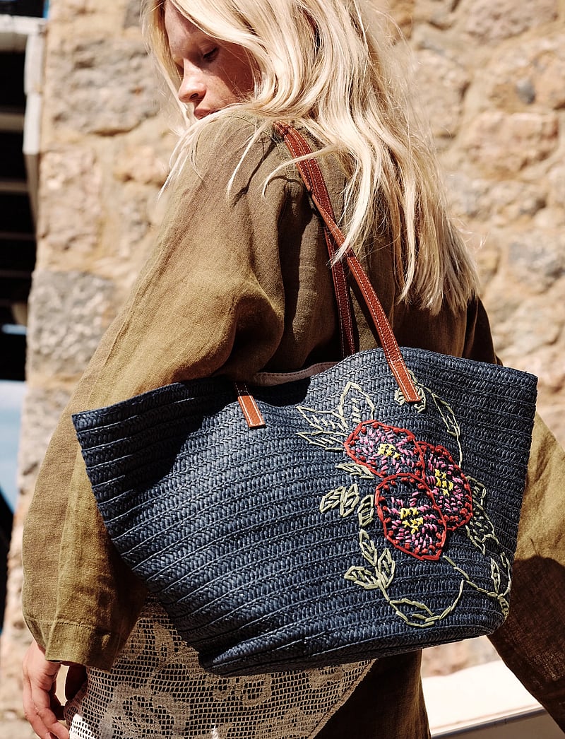 Becksöndergaard - Efloria Strawly Luca Bag - shoppere - navy blue - 0