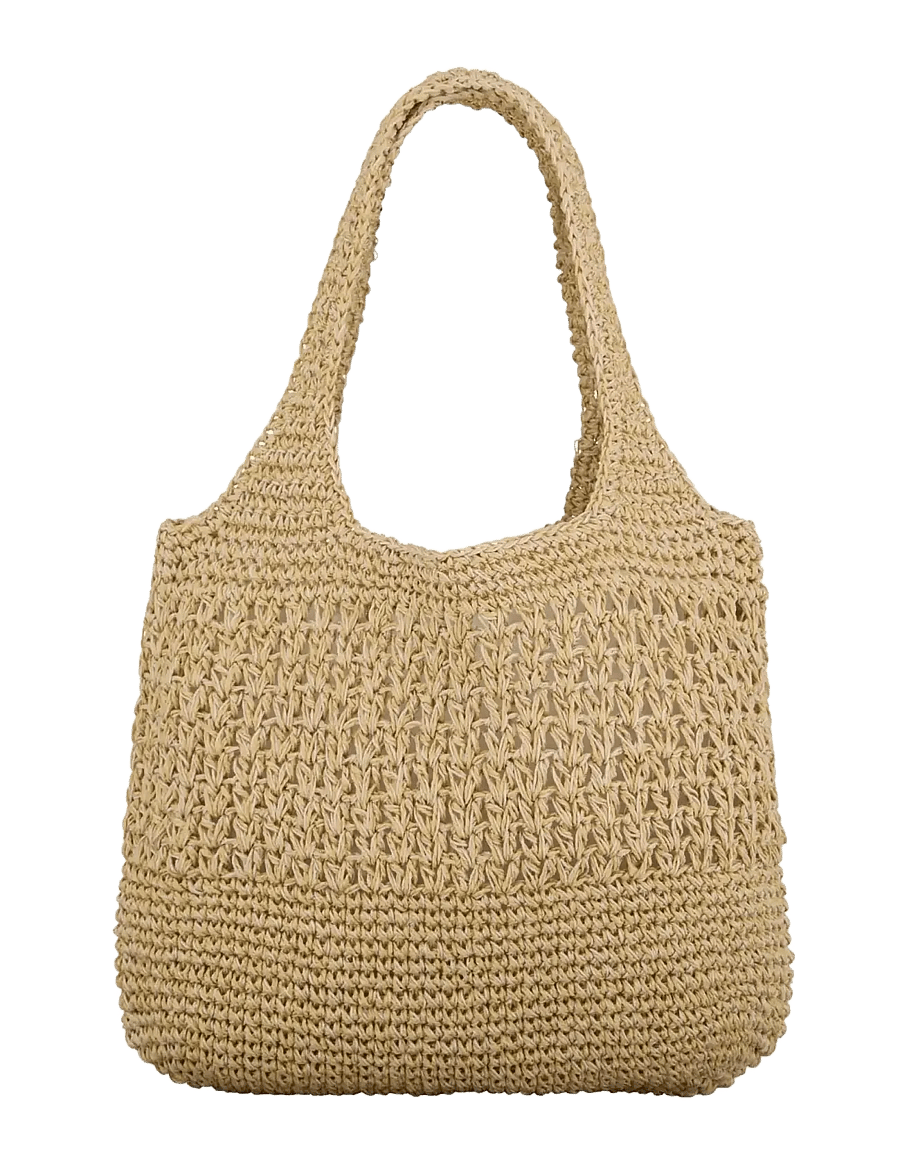 Becksöndergaard - Strawchet Riley Bag - totes - nature - 0