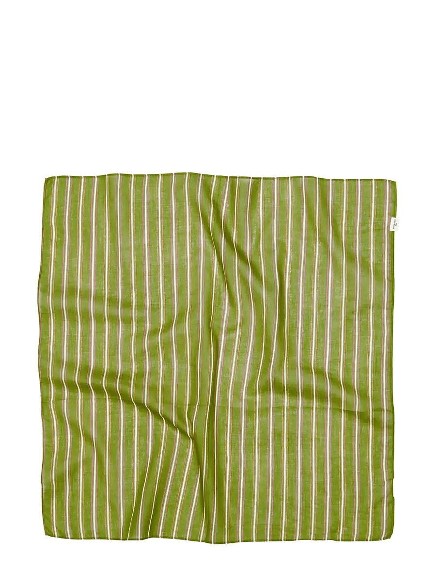 Becksöndergaard - Linoa Cotta Scarf - modetrends - grasshopper green - 0
