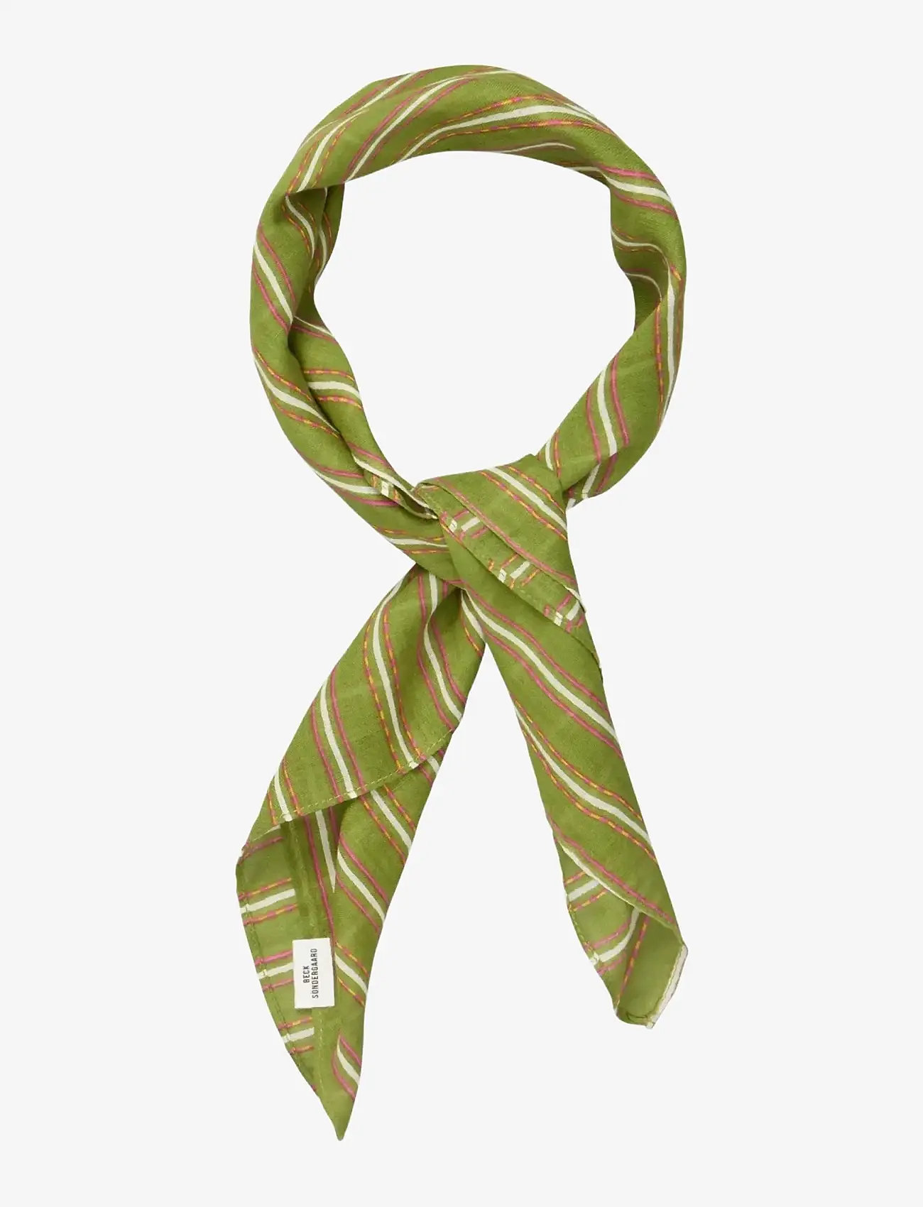 Becksöndergaard - Linoa Cotta Scarf - léttir treflar - grasshopper green - 1