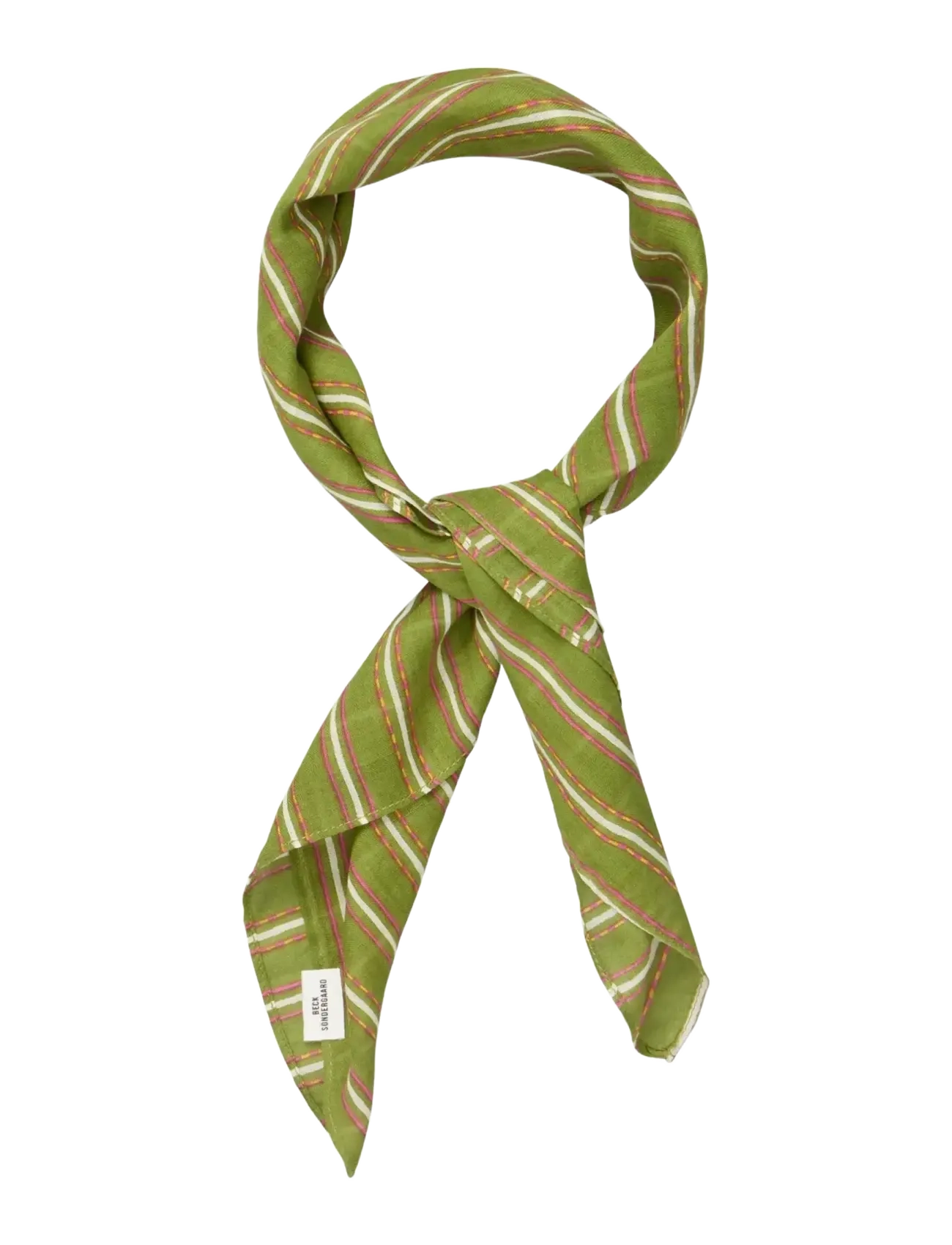 Becksöndergaard - Linoa Cotta Scarf - lightweight scarves - grasshopper green - 1