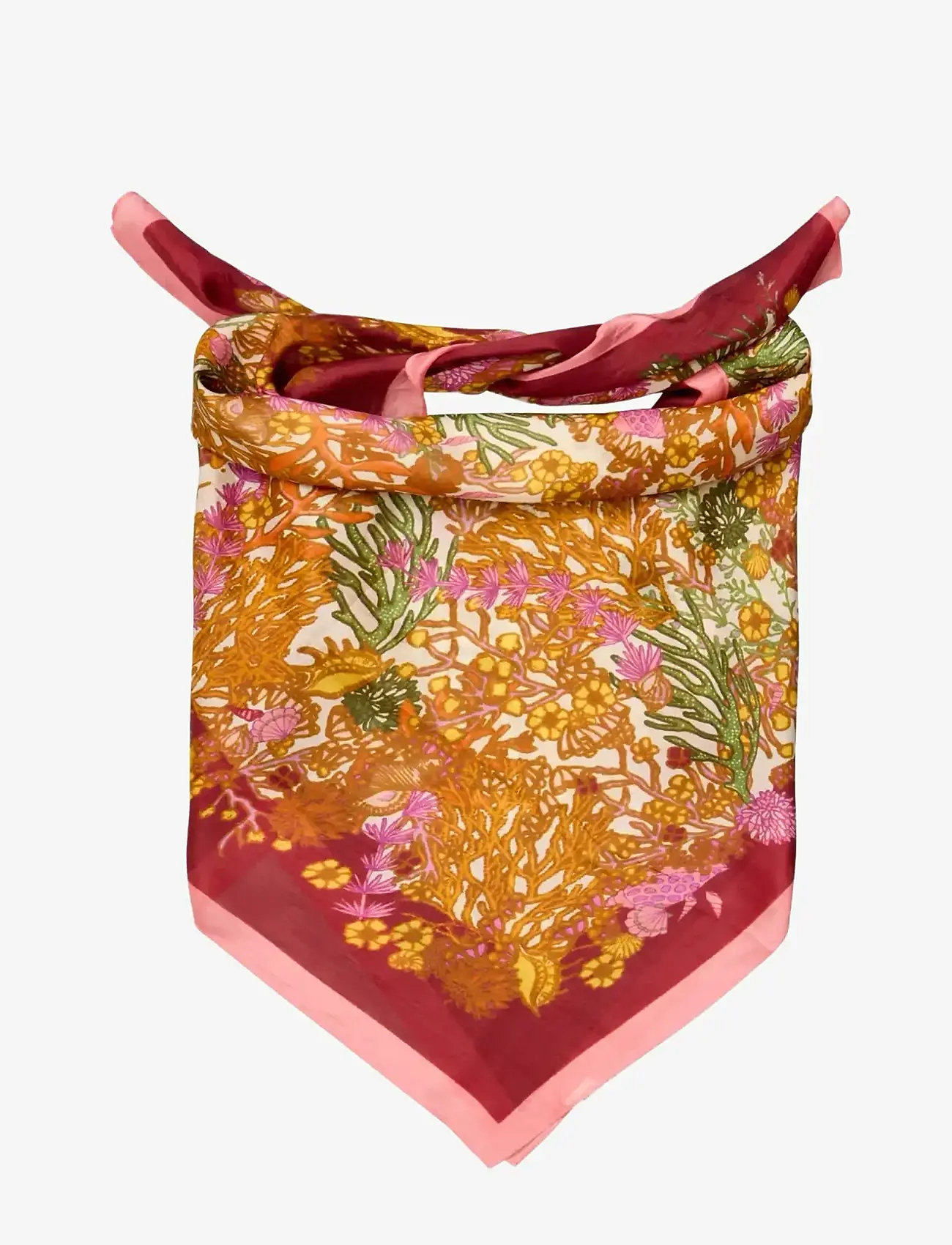 Becksöndergaard - Corallo Taby Sia Scarf - tynde tørklæder - pompeian red - 1