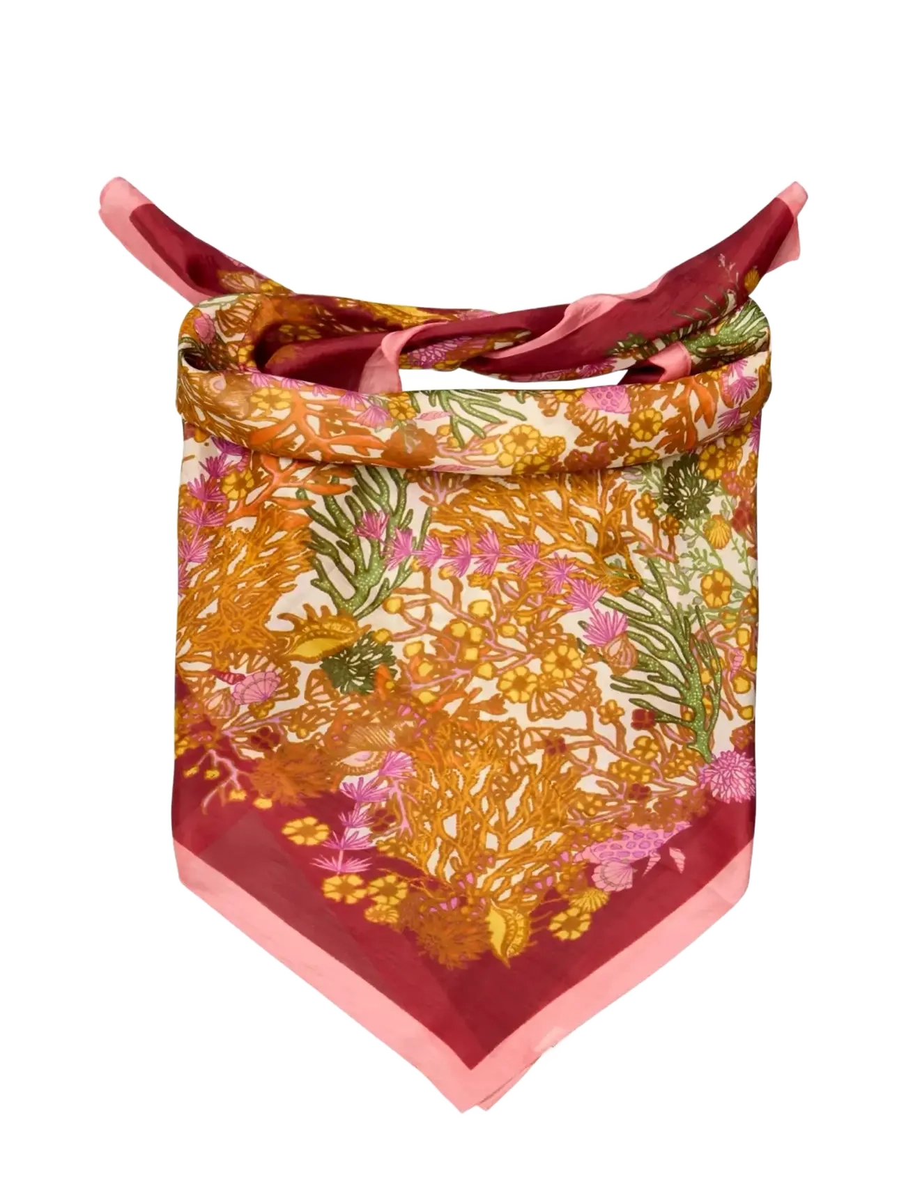 Becksöndergaard - Corallo Taby Sia Scarf - lightweight scarves - pompeian red - 1
