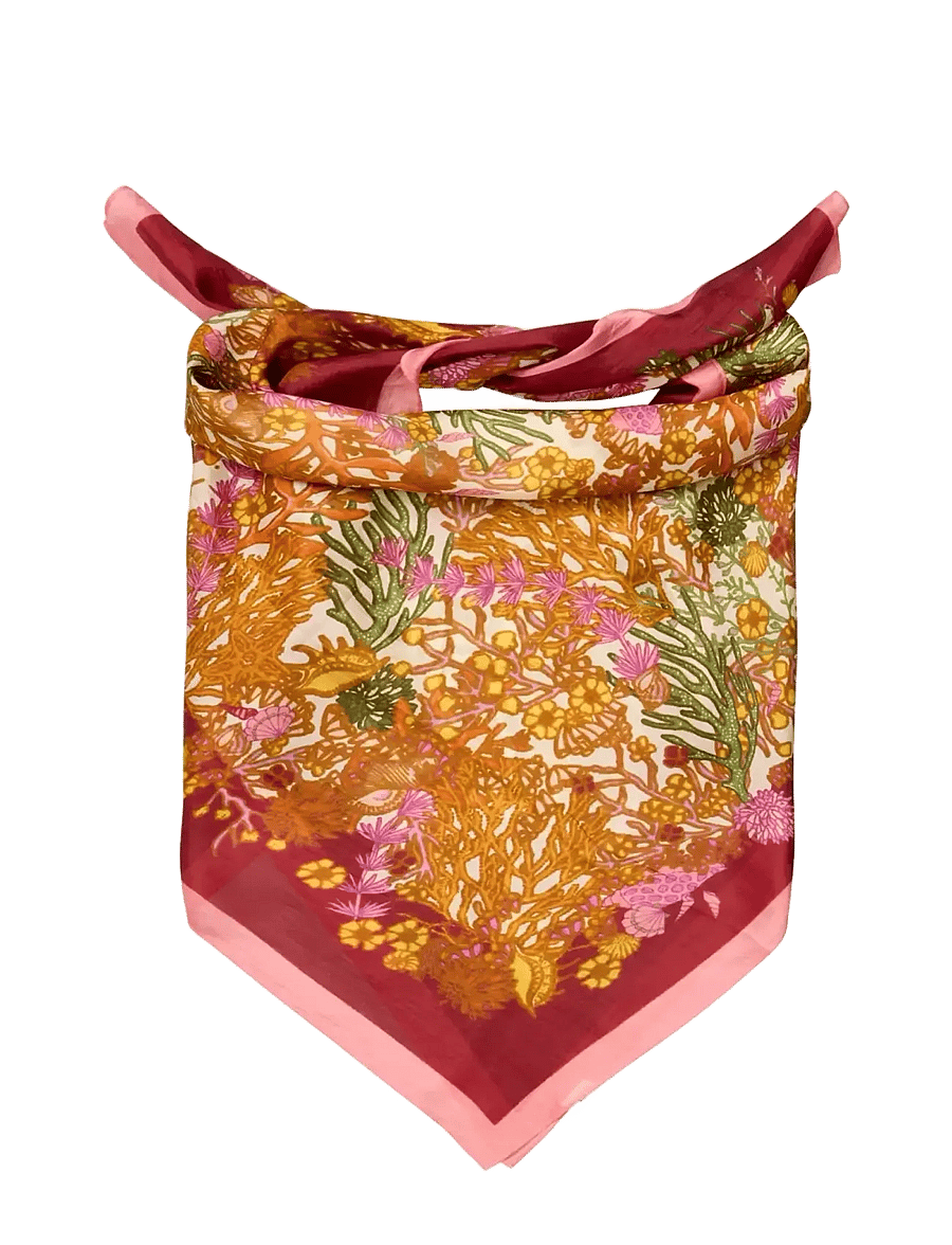 Becksöndergaard - Corallo Taby Sia Scarf - modetrends - pompeian red - 1