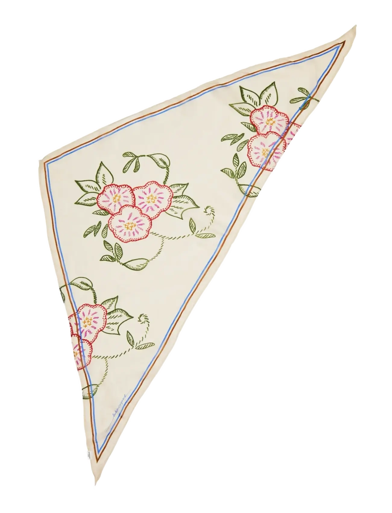 BECKSÖNDERGAARD Efloria Triangle Taby Schal Cream - One Size - Damen