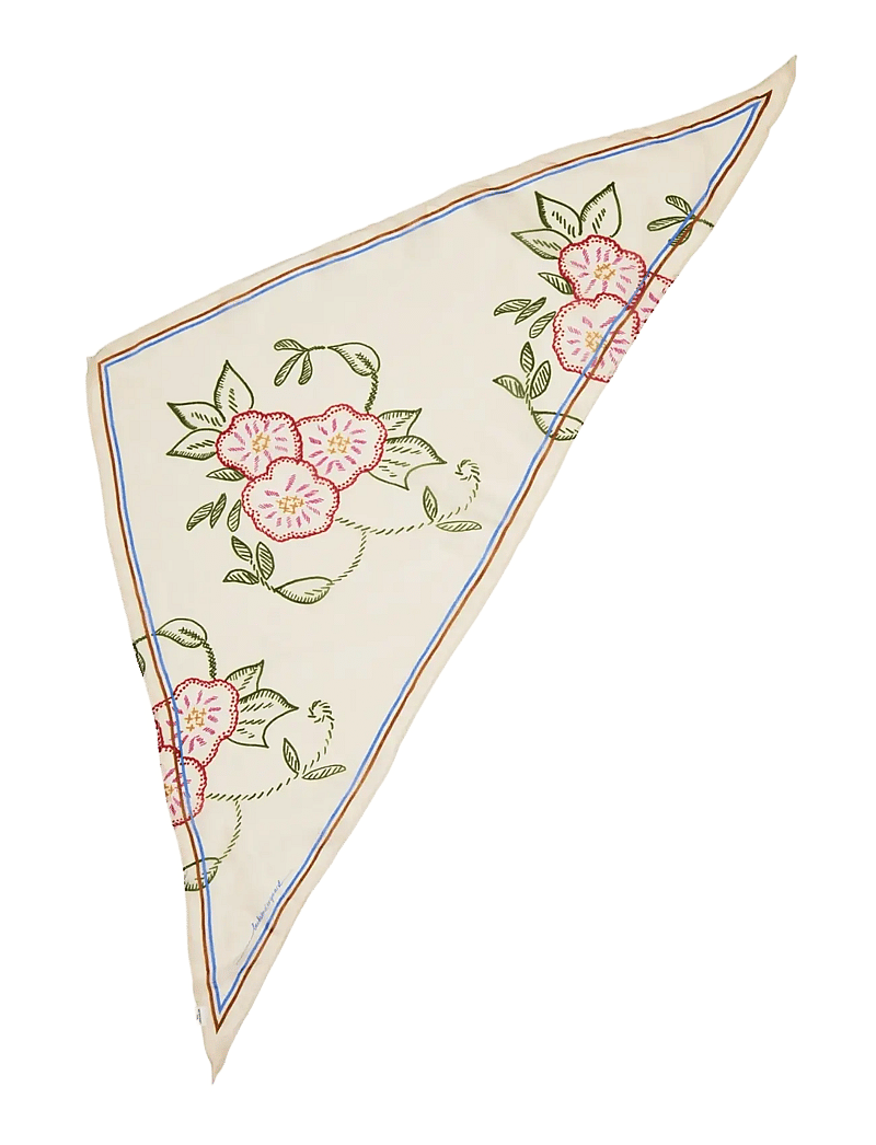 Becksöndergaard - Efloria Triangle Taby Scarf - lightweight scarves - birch white - 1