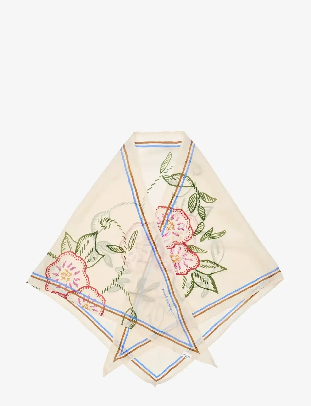 Becksöndergaard - Efloria Triangle Taby Scarf - lightweight scarves - birch white - 2