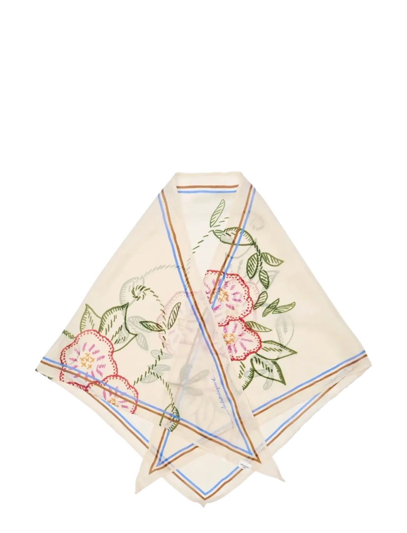 Becksöndergaard - Efloria Triangle Taby Scarf - modetrends - birch white - 2
