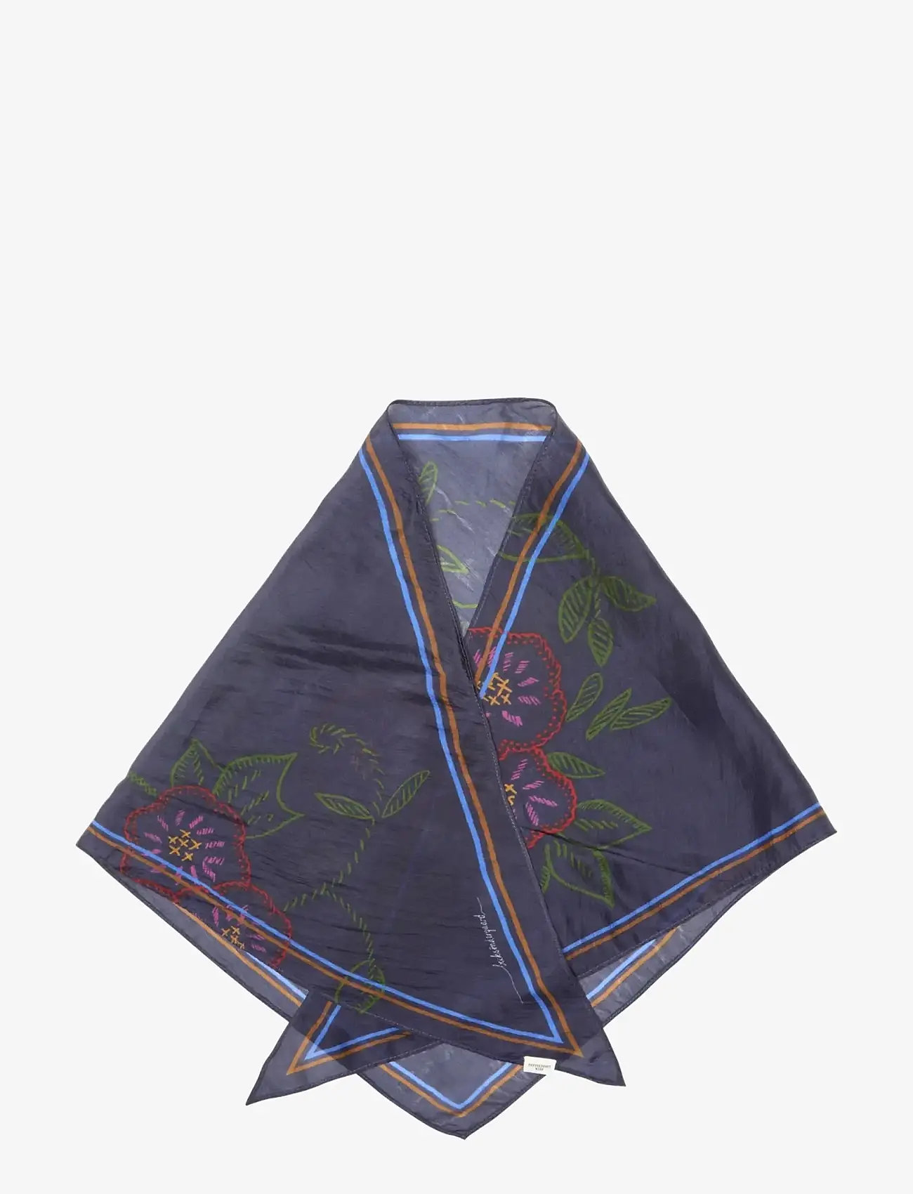 Becksöndergaard - Efloria Triangle Taby Scarf - tynde tørklæder - naval academy blue - 1