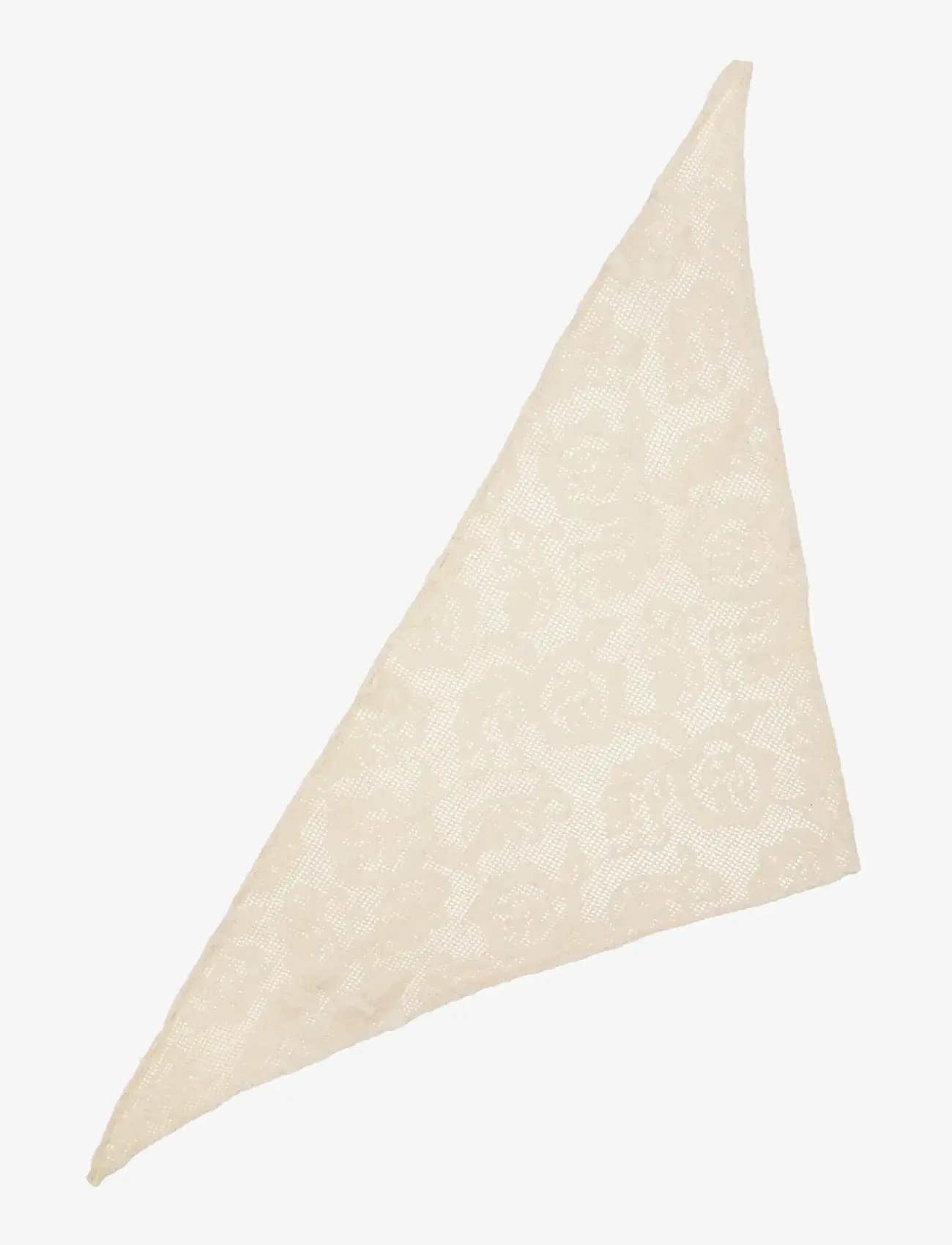Becksöndergaard - Croflora Triangle Scarf - tynde tørklæder - birch white - 1