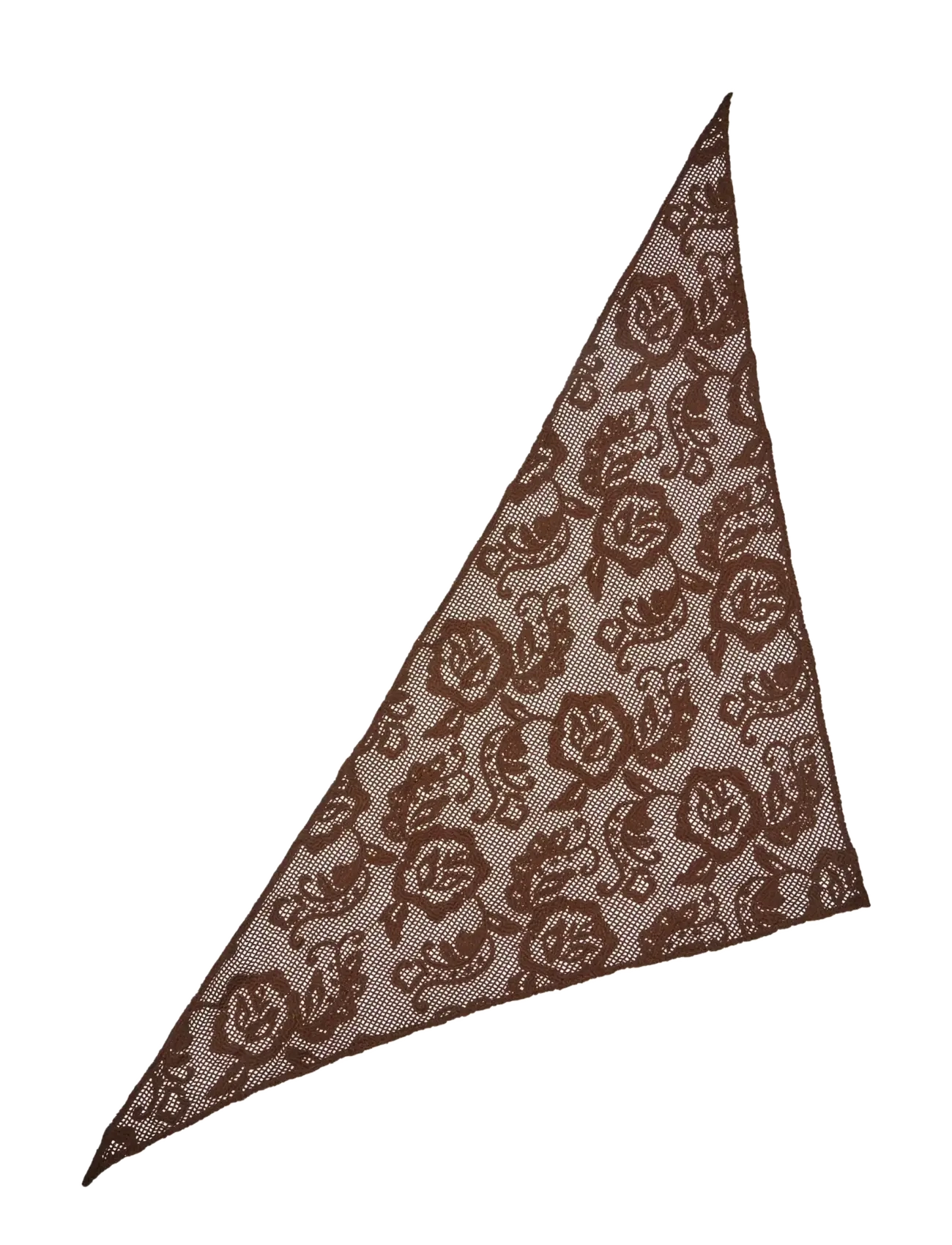 Becksöndergaard Croflora Triangle Scarf - Scarves - HOT FUDGE BROWN / brown