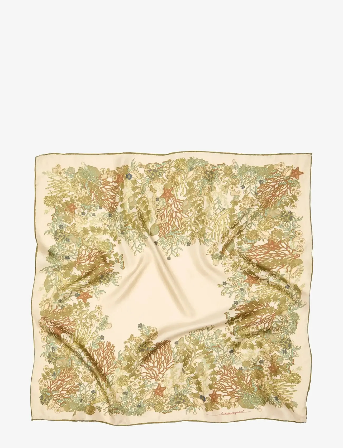 Becksöndergaard - Corallo Sia Scarf - modetrends - green moss - 0